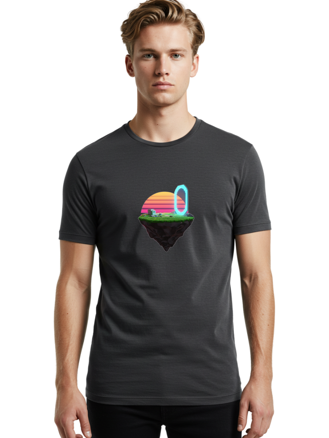 Vaporwave-Island Men'S Graphic Tee, 100% Cotton, Comfortable Casual Summer Wear, Machine Washable, Vintage Camera, Old Camera, Antique Camera, Black Camera, Classic Photography, Photography Equipment, Nostalgic Device, Film Camera, Camera Art Baj291 27