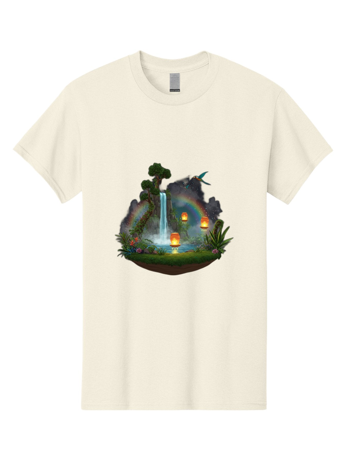 Waterfall-Scene Men'S Graphic Tee, 100% Cotton, Comfortable Casual Summer Wear, Machine Washable, Vintage Camera, Old Camera, Antique Camera, Black Camera, Classic Photography, Photography Equipment, Nostalgic Device, Film Camera, Camera Art Baj293 12