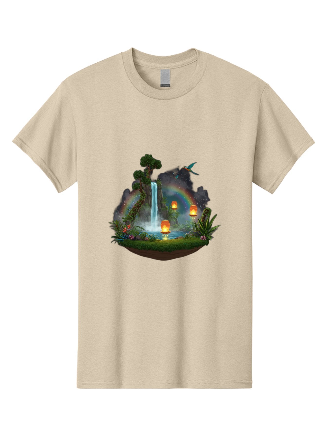 Waterfall-Scene Men'S Graphic Tee, 100% Cotton, Comfortable Casual Summer Wear, Machine Washable, Vintage Camera, Old Camera, Antique Camera, Black Camera, Classic Photography, Photography Equipment, Nostalgic Device, Film Camera, Camera Art Baj293 13