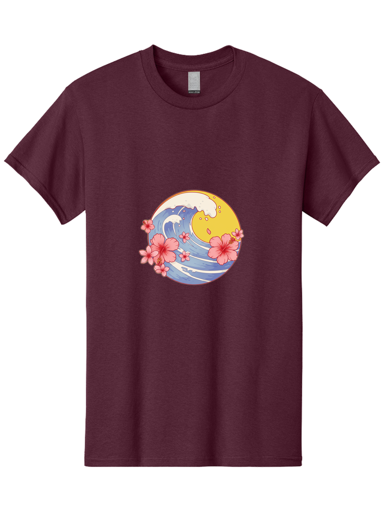 Wave-And-Cherry-Blossoms Men'S Graphic Tee, 100% Cotton, Comfortable Casual Summer Wear, Machine Washable, Vintage Camera, Old Camera, Antique Camera, Black Camera, Classic Photography, Photography Equipment, Nostalgic Device, Film Camera, Baj294 15