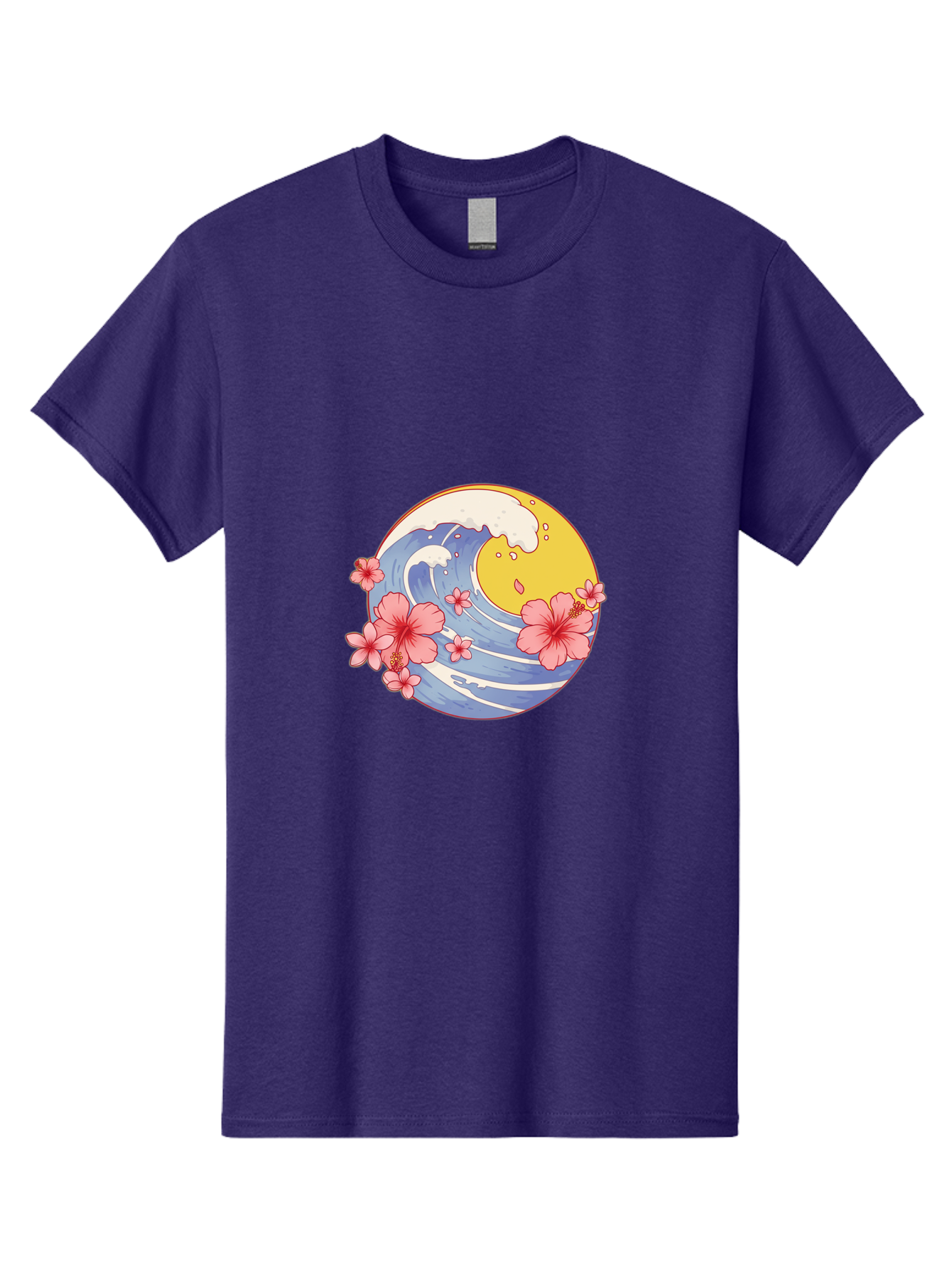Wave-And-Cherry-Blossoms Men'S Graphic Tee, 100% Cotton, Comfortable Casual Summer Wear, Machine Washable, Vintage Camera, Old Camera, Antique Camera, Black Camera, Classic Photography, Photography Equipment, Nostalgic Device, Film Camera, Baj294 6