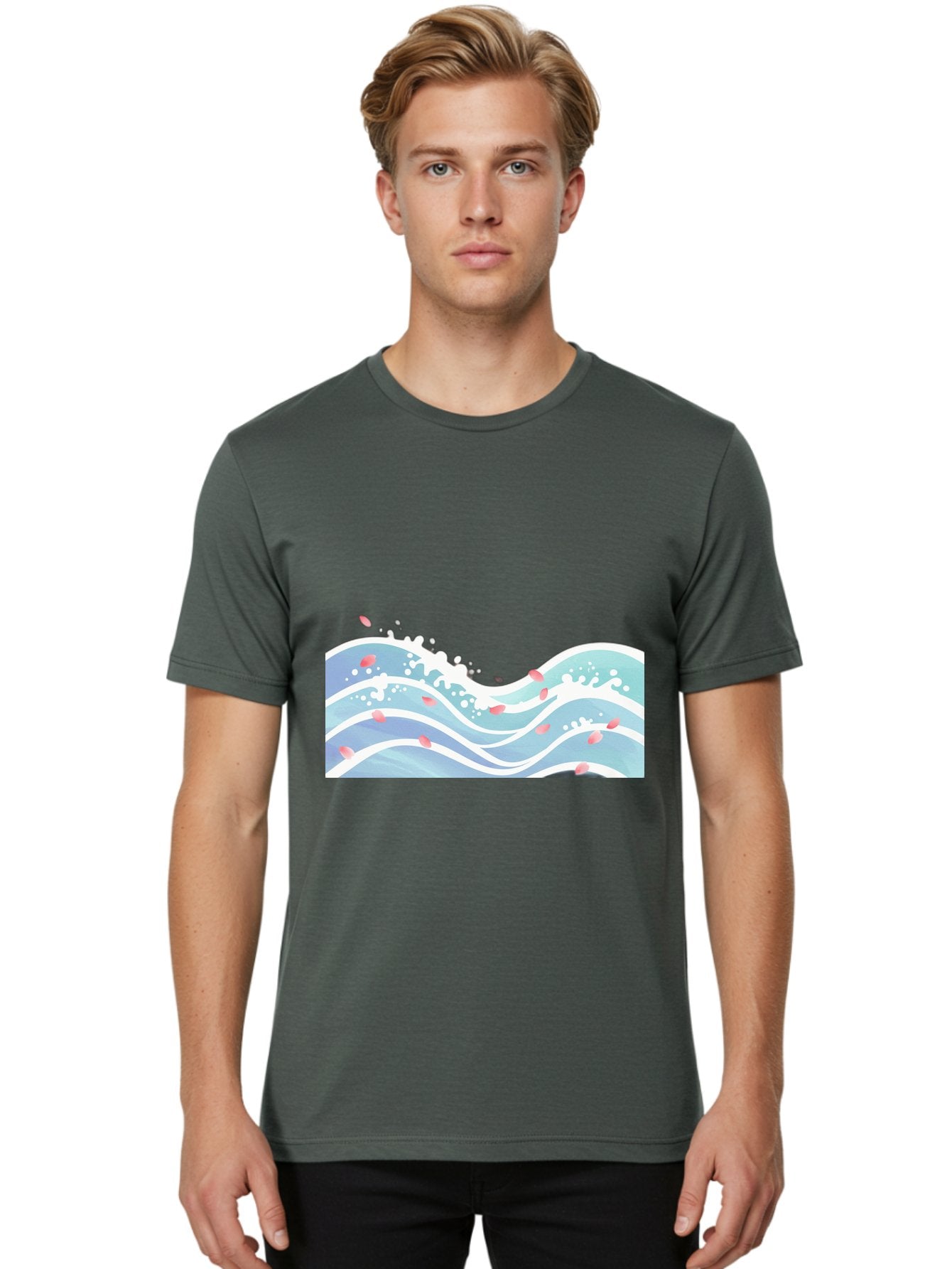 Waves-And-Petals Men'S Graphic Tee, 100% Cotton, Comfortable Casual Summer Wear, Machine Washable, Vintage Camera, Old Camera, Antique Camera, Black Camera, Classic Photography, Photography Equipment, Nostalgic Device, Film Camera, Camera Art Baj297 18