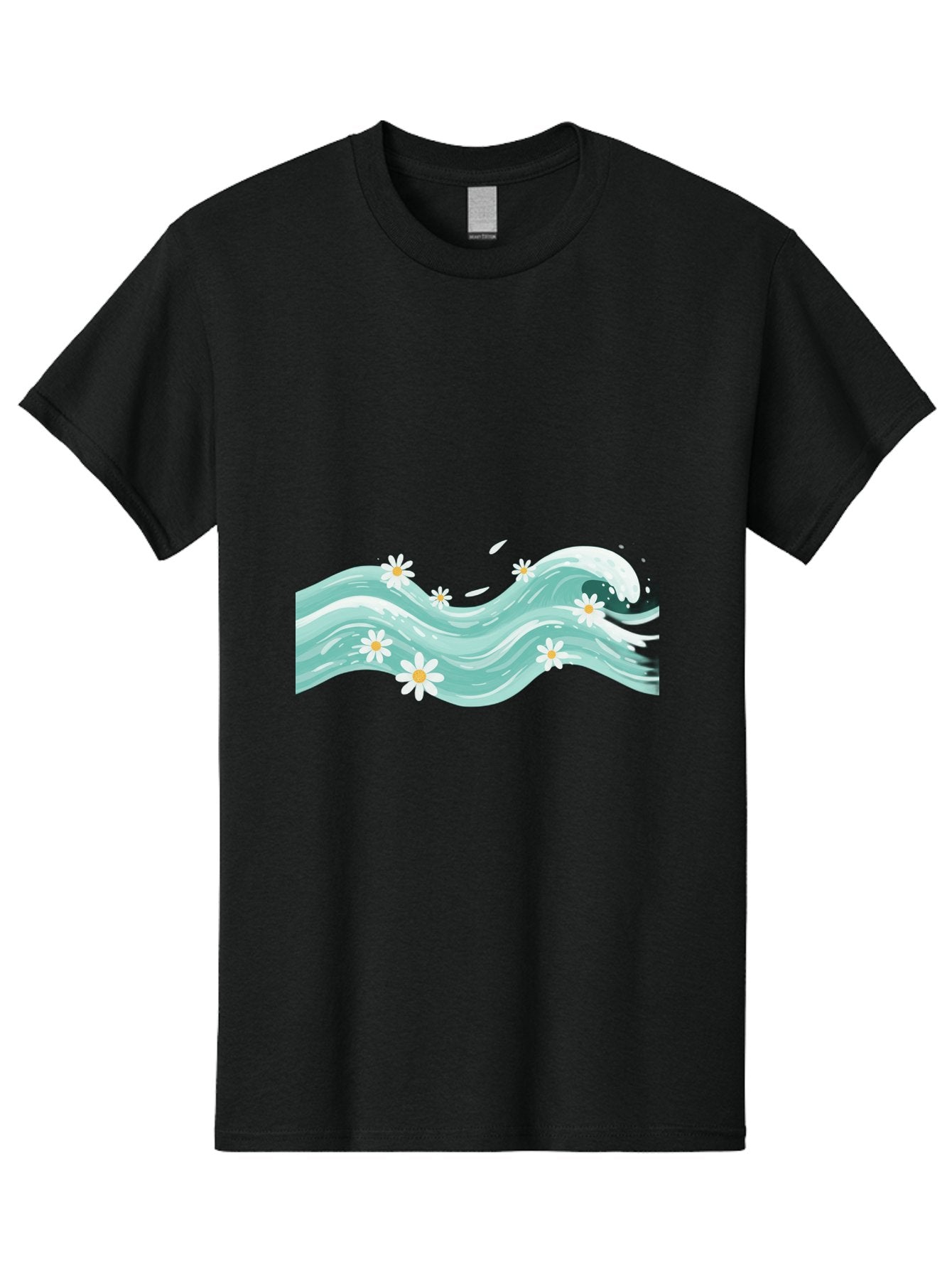 Waves-With-Daisies Men'S Graphic Tee, 100% Cotton, Comfortable Casual Summer Wear, Machine Washable, Vintage Camera, Old Camera, Antique Camera, Black Camera, Classic Photography, Photography Equipment, Nostalgic Device, Film Camera, Baj298 7