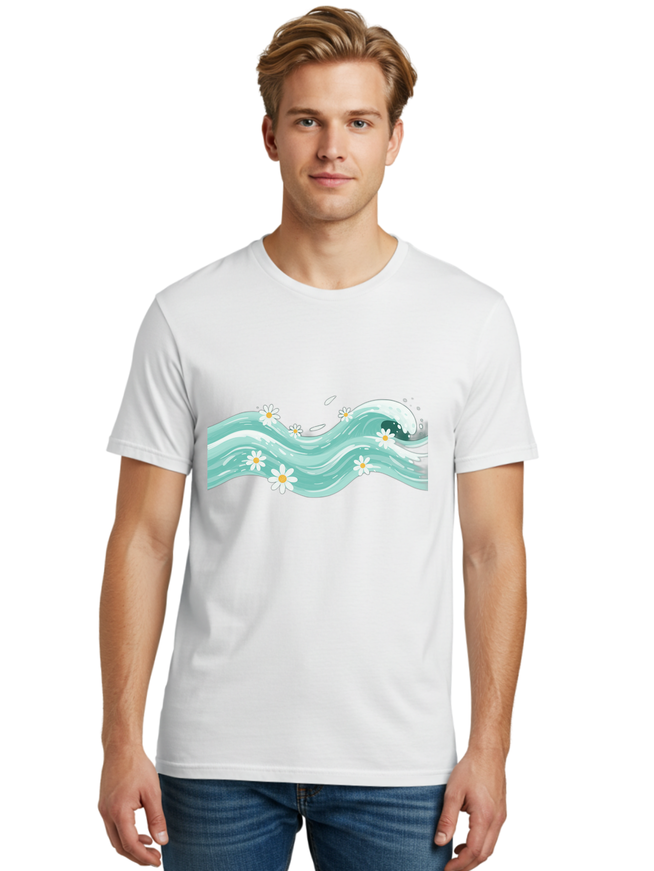 Waves-With-Daisies Men'S Graphic Tee, 100% Cotton, Comfortable Casual Summer Wear, Machine Washable, Vintage Camera, Old Camera, Antique Camera, Black Camera, Classic Photography, Photography Equipment, Nostalgic Device, Film Camera, Baj298 19