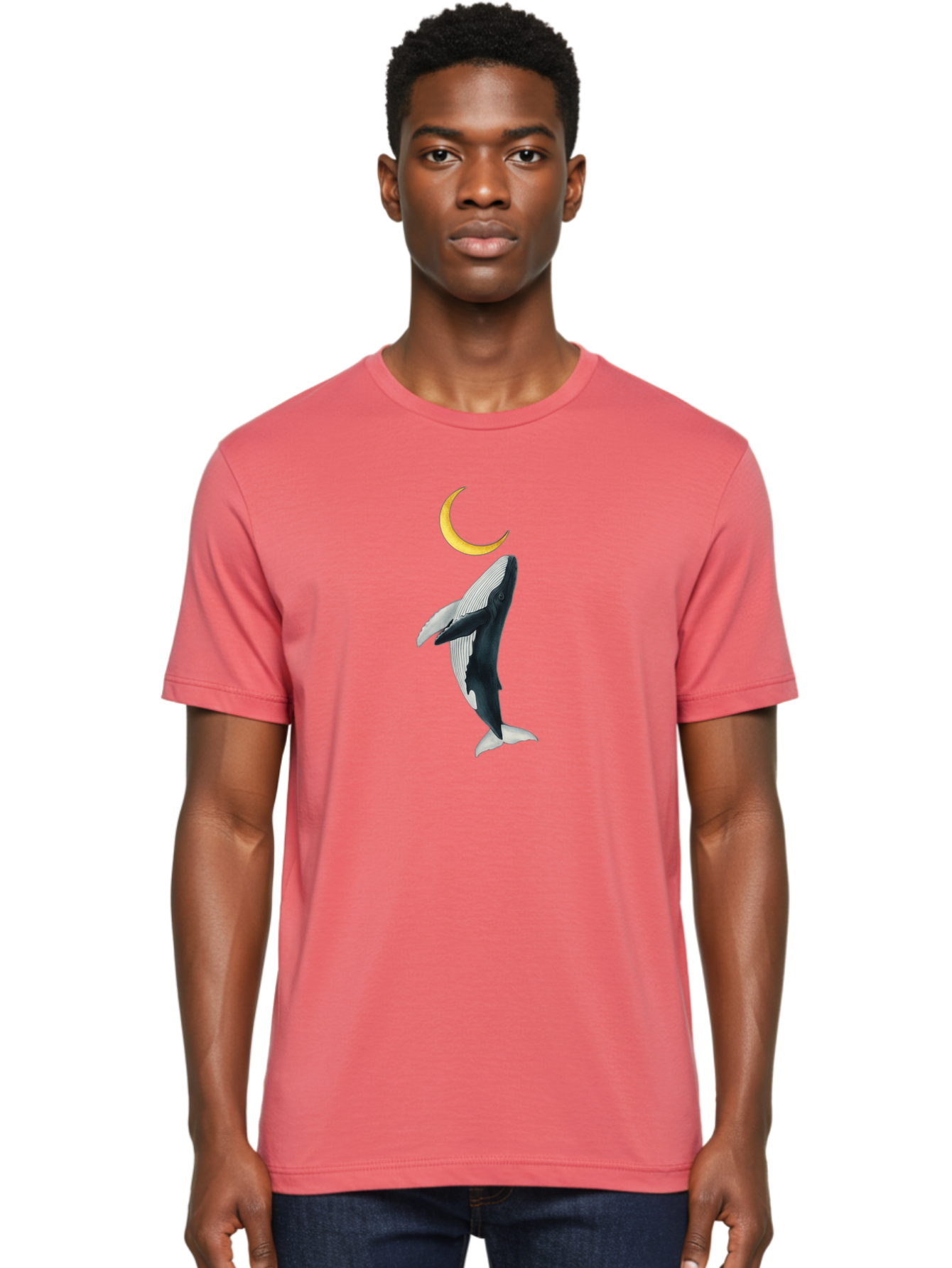 Whale-And-Crescent-Moon Men'S Graphic Tee, 100% Cotton, Comfortable Casual Summer Wear, Machine Washable, Vintage Camera, Old Camera, Antique Camera, Black Camera, Classic Photography, Photography Equipment, Nostalgic Device, Film Camera, Baj300 29