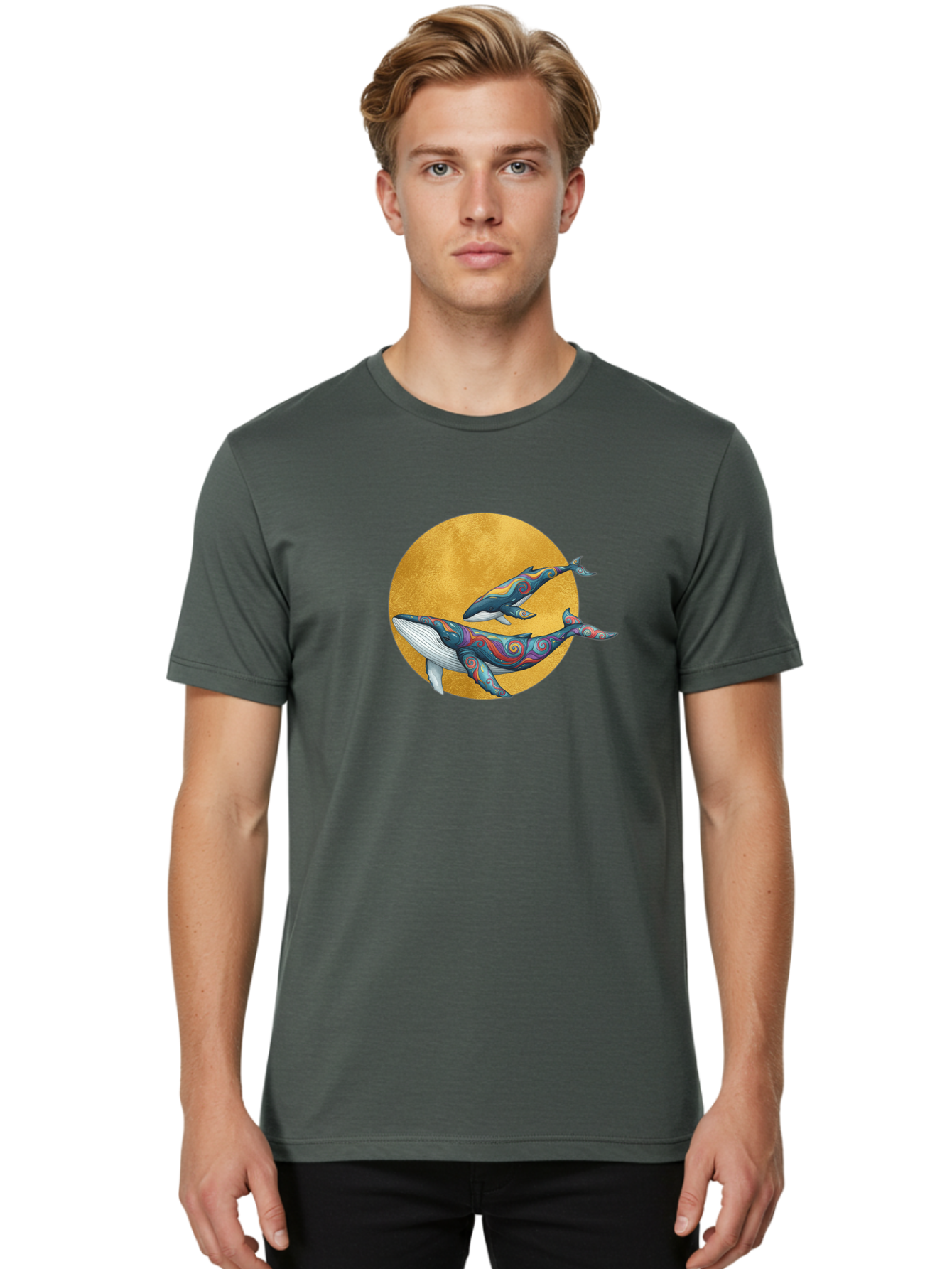 Whales-1 Men'S Graphic Tee, 100% Cotton, Comfortable Casual Summer Wear, Machine Washable, Vintage Camera, Old Camera, Antique Camera, Black Camera, Classic Photography, Photography Equipment, Nostalgic Device, Film Camera, Camera Art Baj302 16