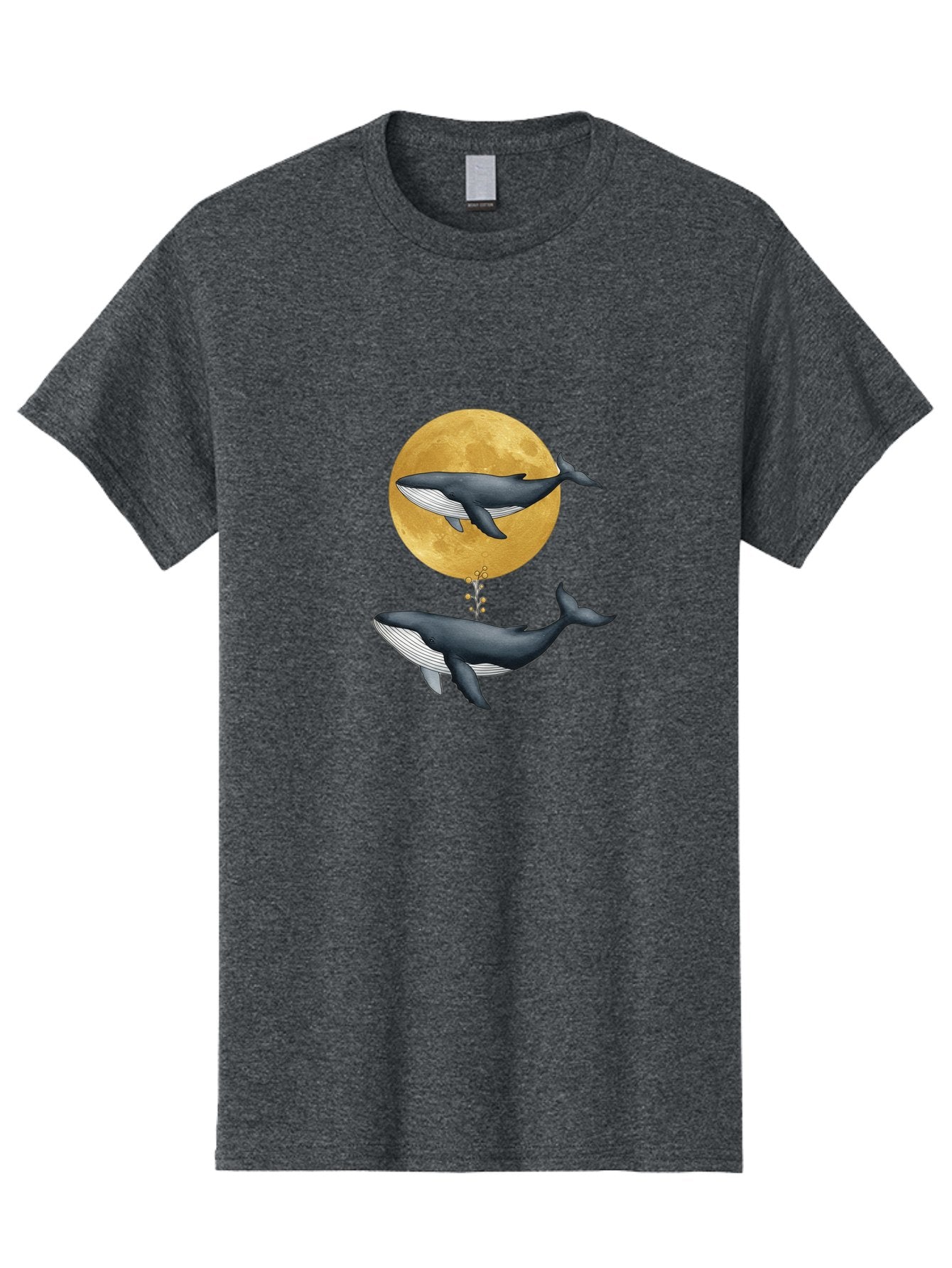 Whales-And-Moon-1 Men'S Graphic Tee, 100% Cotton, Comfortable Casual Summer Wear, Machine Washable, Vintage Camera, Old Camera, Antique Camera, Black Camera, Classic Photography, Photography Equipment, Nostalgic Device, Film Camera, Camera Art Baj303 7