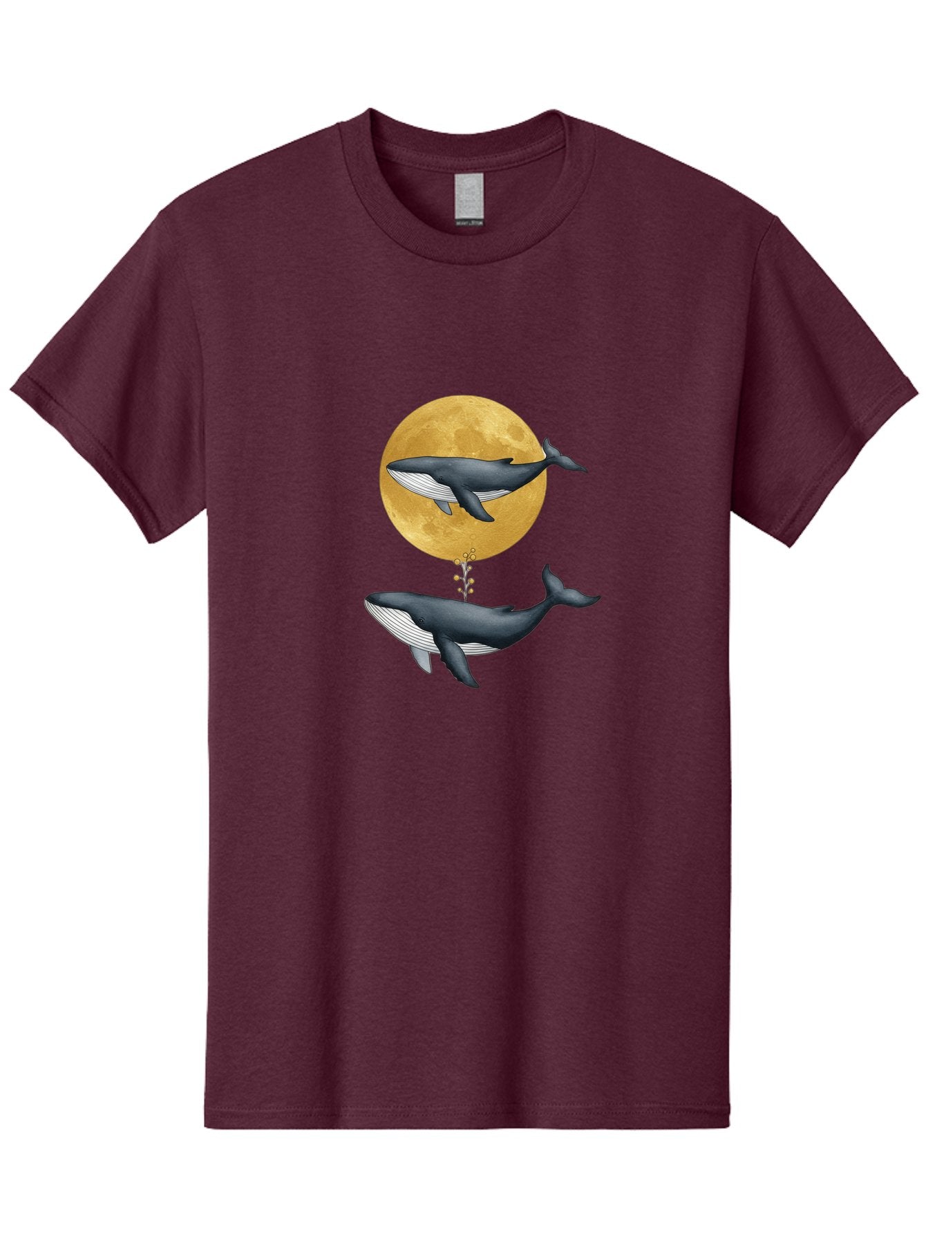 Whales-And-Moon-1 Men'S Graphic Tee, 100% Cotton, Comfortable Casual Summer Wear, Machine Washable, Vintage Camera, Old Camera, Antique Camera, Black Camera, Classic Photography, Photography Equipment, Nostalgic Device, Film Camera, Camera Art Baj303 14