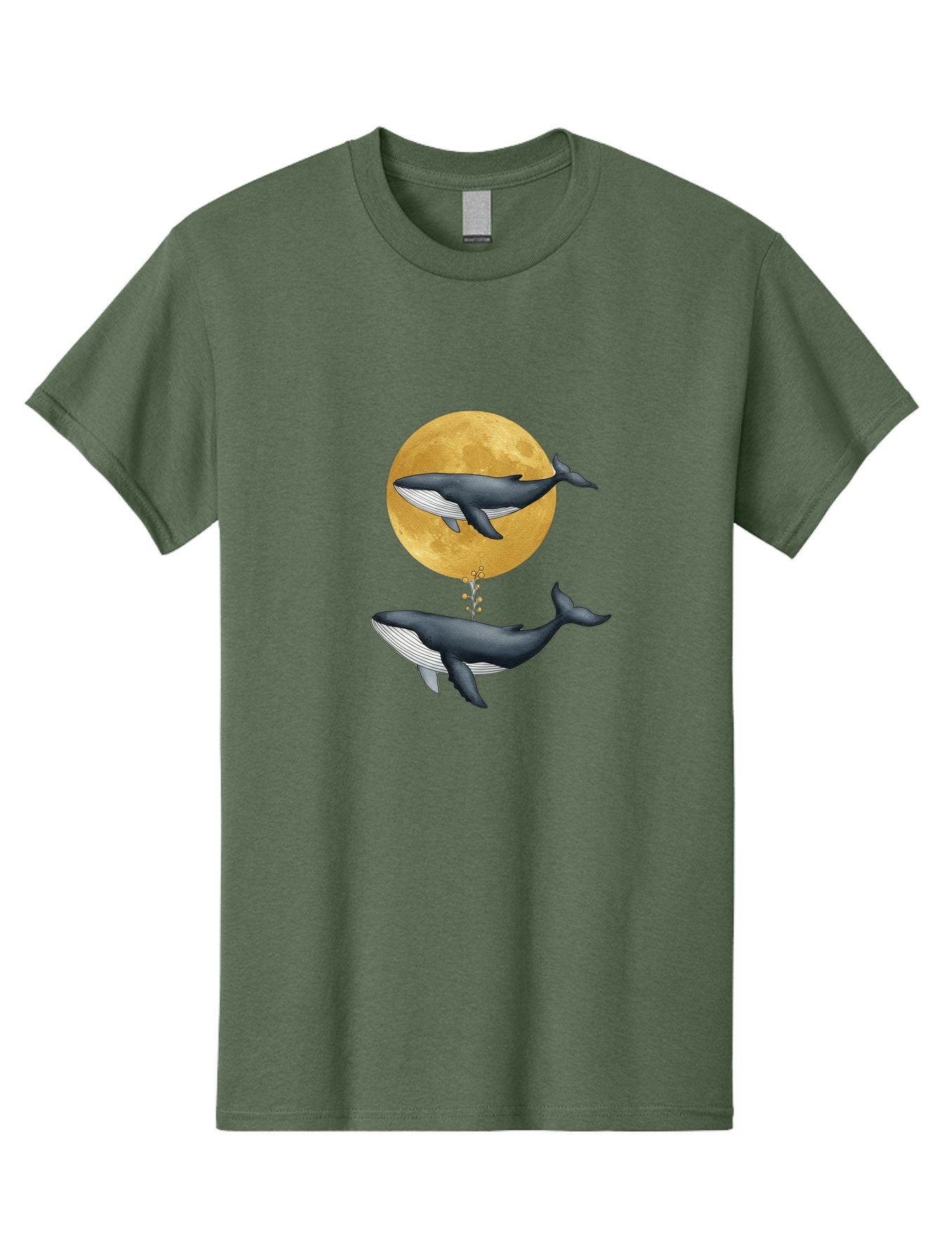 Whales-And-Moon-1 Men'S Graphic Tee, 100% Cotton, Comfortable Casual Summer Wear, Machine Washable, Vintage Camera, Old Camera, Antique Camera, Black Camera, Classic Photography, Photography Equipment, Nostalgic Device, Film Camera, Camera Art Baj303 8
