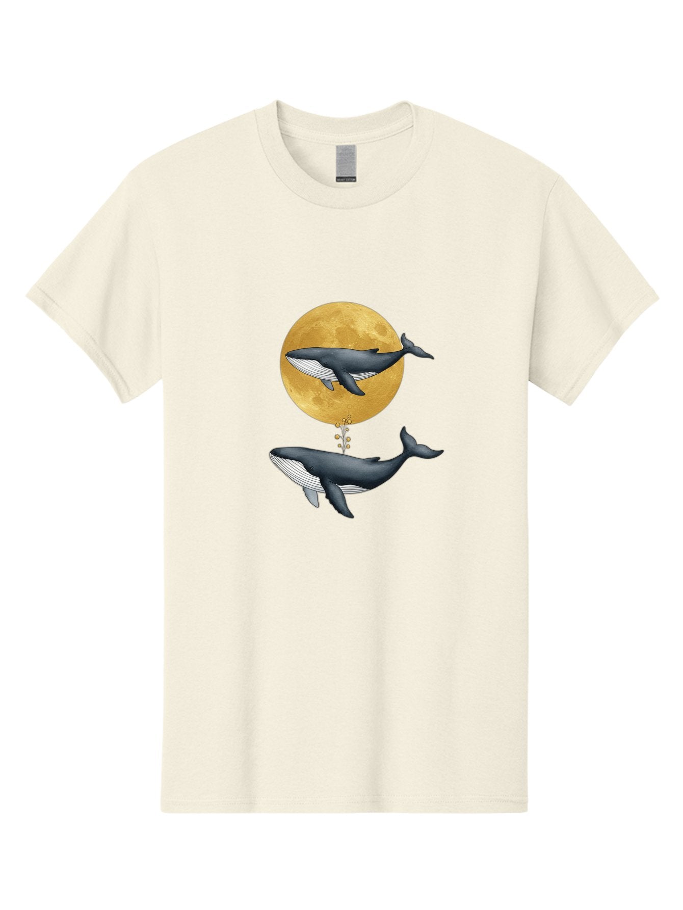 Whales-And-Moon-1 Men'S Graphic Tee, 100% Cotton, Comfortable Casual Summer Wear, Machine Washable, Vintage Camera, Old Camera, Antique Camera, Black Camera, Classic Photography, Photography Equipment, Nostalgic Device, Film Camera, Camera Art Baj303