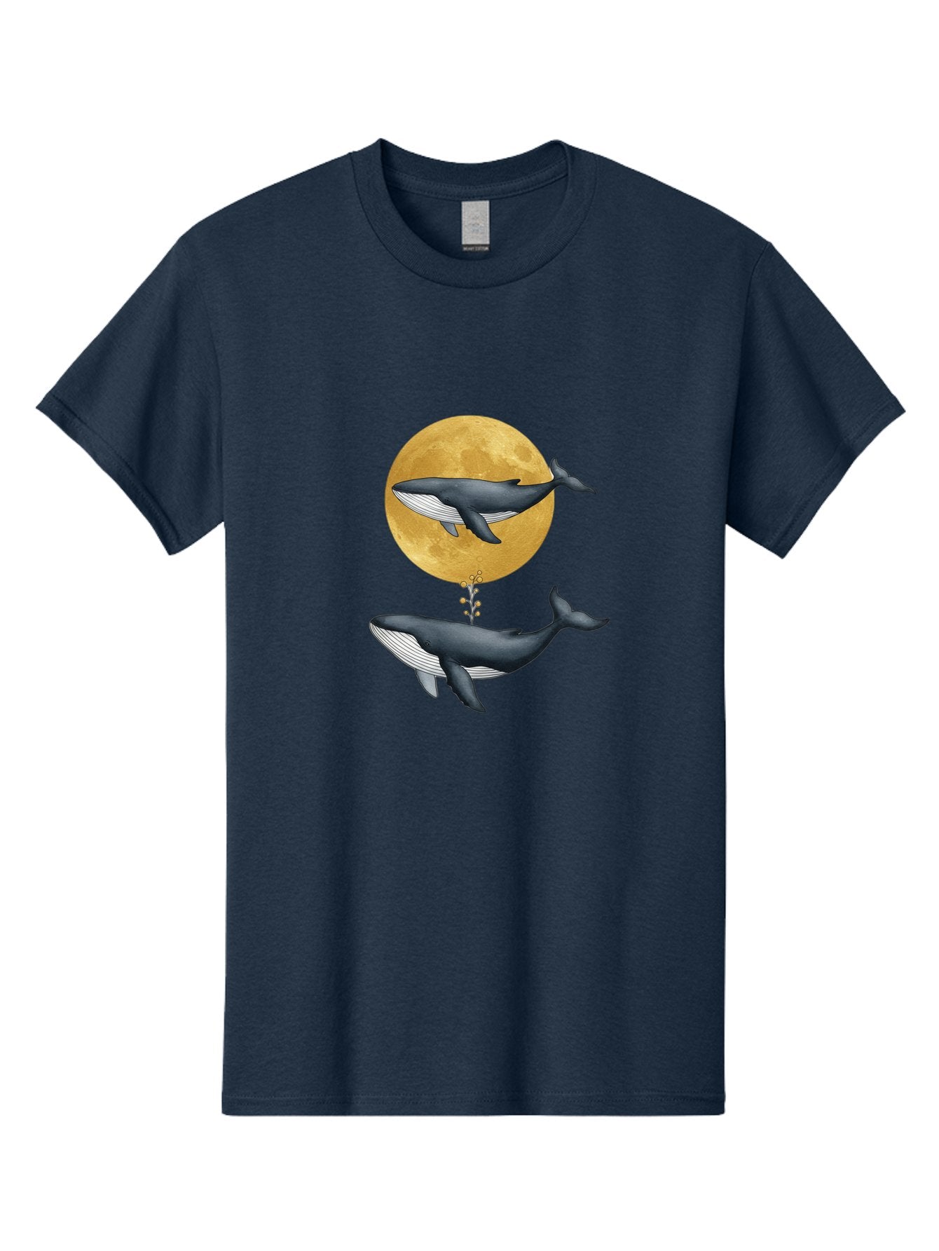 Whales-And-Moon-1 Men'S Graphic Tee, 100% Cotton, Comfortable Casual Summer Wear, Machine Washable, Vintage Camera, Old Camera, Antique Camera, Black Camera, Classic Photography, Photography Equipment, Nostalgic Device, Film Camera, Camera Art Baj303 11