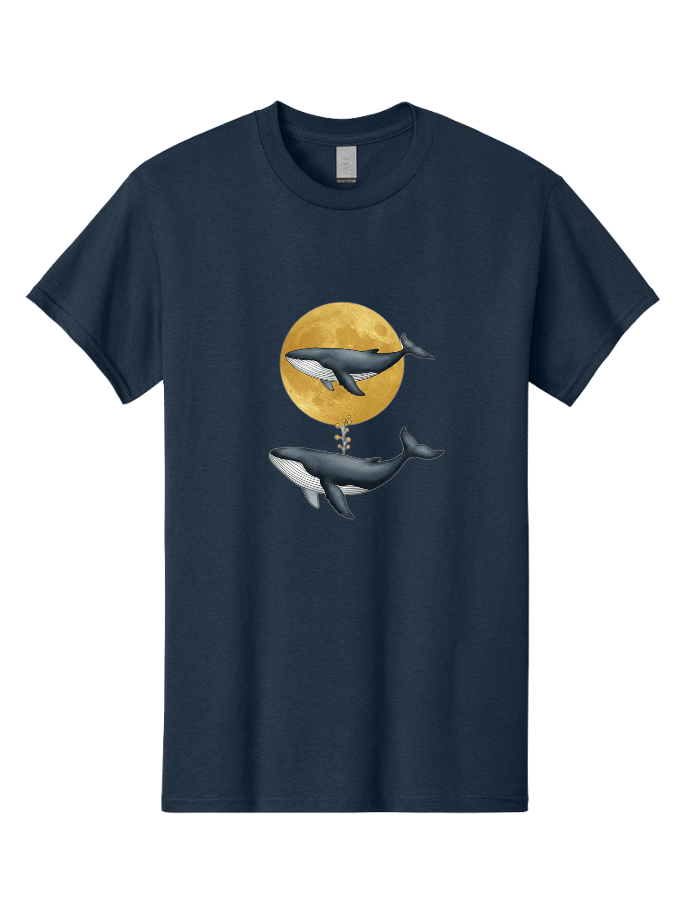 Whales-And-Moon-1 Men'S Graphic Tee, 100% Cotton, Comfortable Casual Summer Wear, Machine Washable, Vintage Camera, Old Camera, Antique Camera, Black Camera, Classic Photography, Photography Equipment, Nostalgic Device, Film Camera, Camera Art Baj303 7