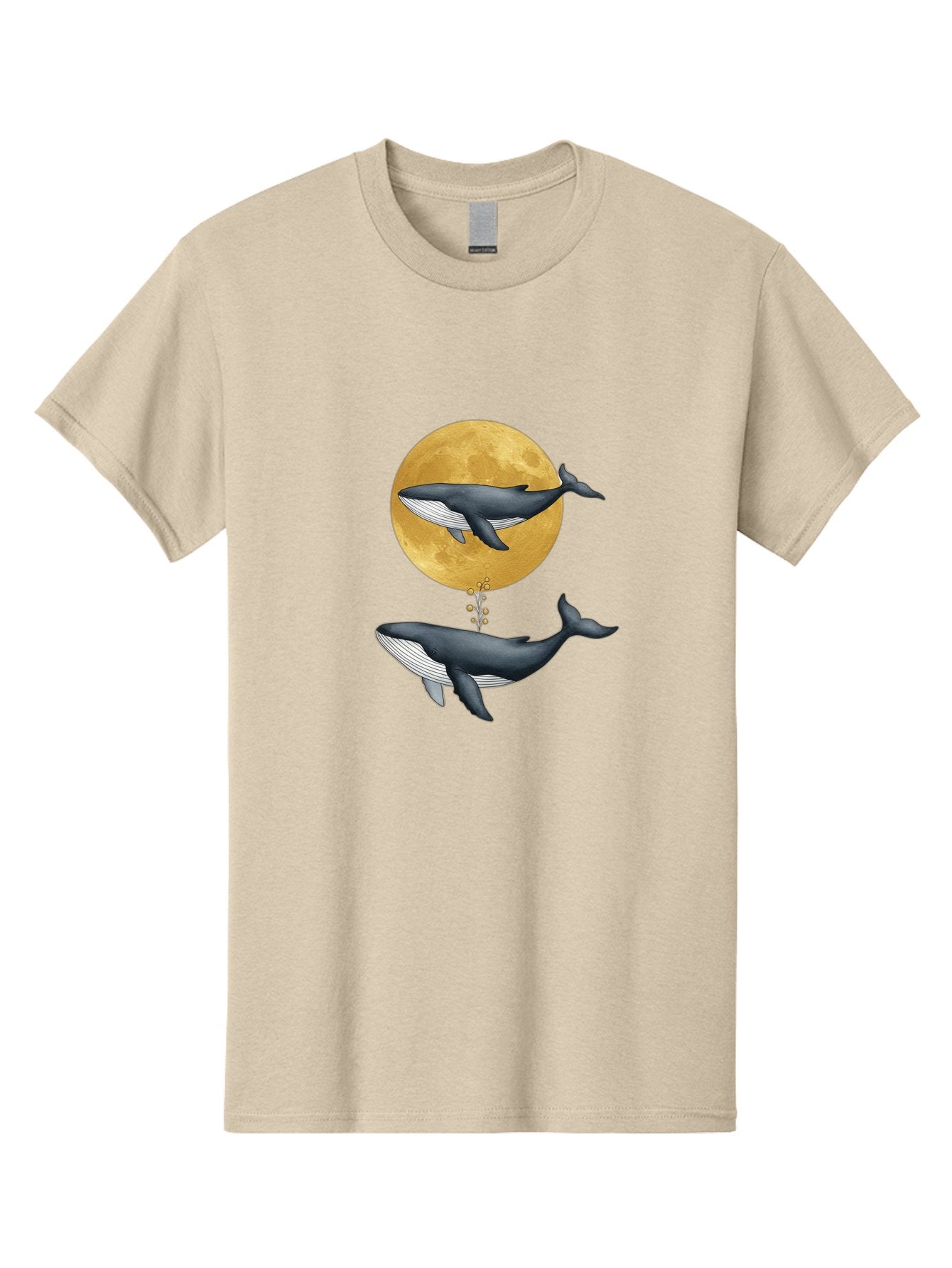 Whales-And-Moon-1 Men'S Graphic Tee, 100% Cotton, Comfortable Casual Summer Wear, Machine Washable, Vintage Camera, Old Camera, Antique Camera, Black Camera, Classic Photography, Photography Equipment, Nostalgic Device, Film Camera, Camera Art Baj303 5