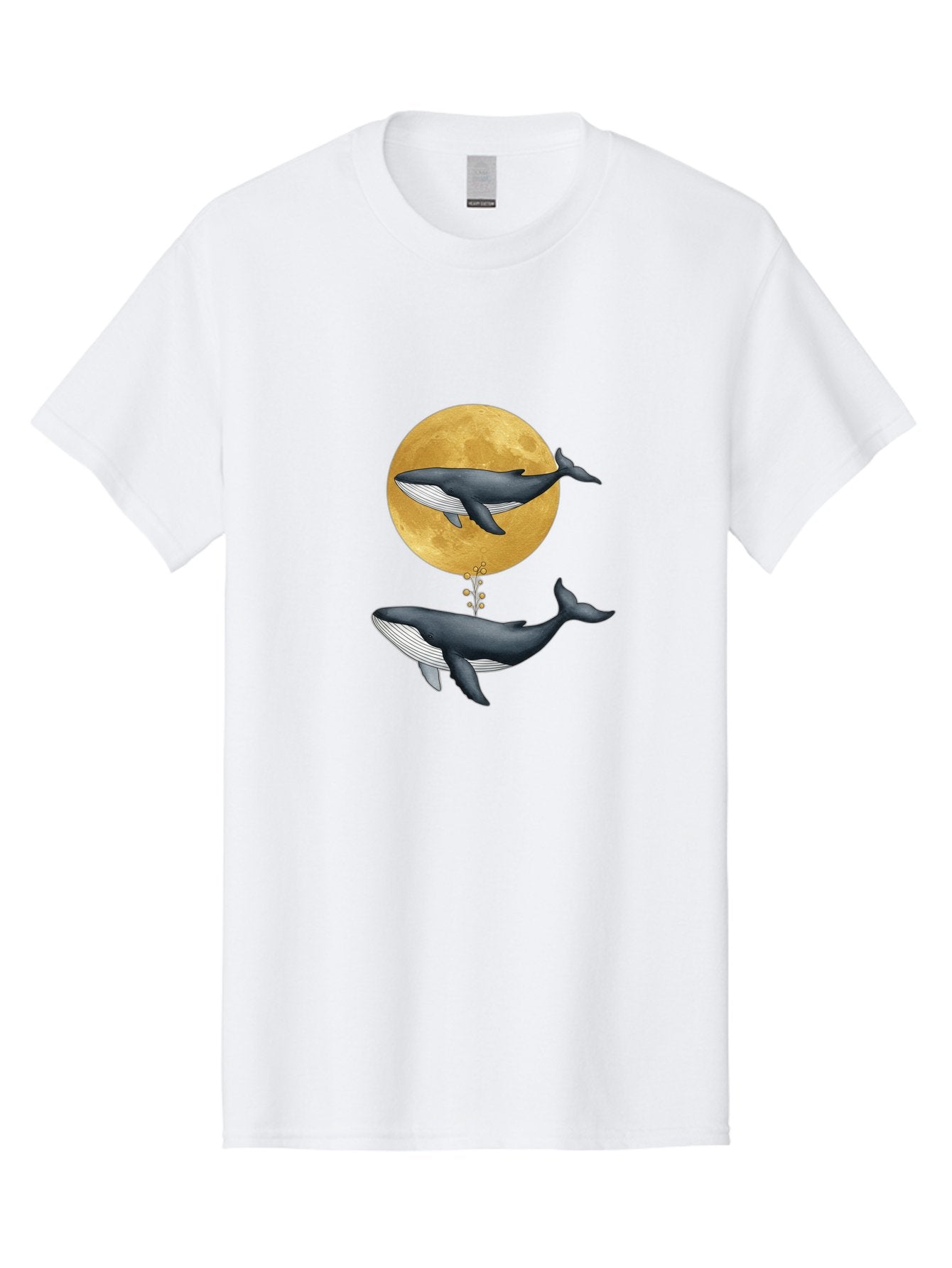 Whales-And-Moon-1 Men'S Graphic Tee, 100% Cotton, Comfortable Casual Summer Wear, Machine Washable, Vintage Camera, Old Camera, Antique Camera, Black Camera, Classic Photography, Photography Equipment, Nostalgic Device, Film Camera, Camera Art Baj303 6