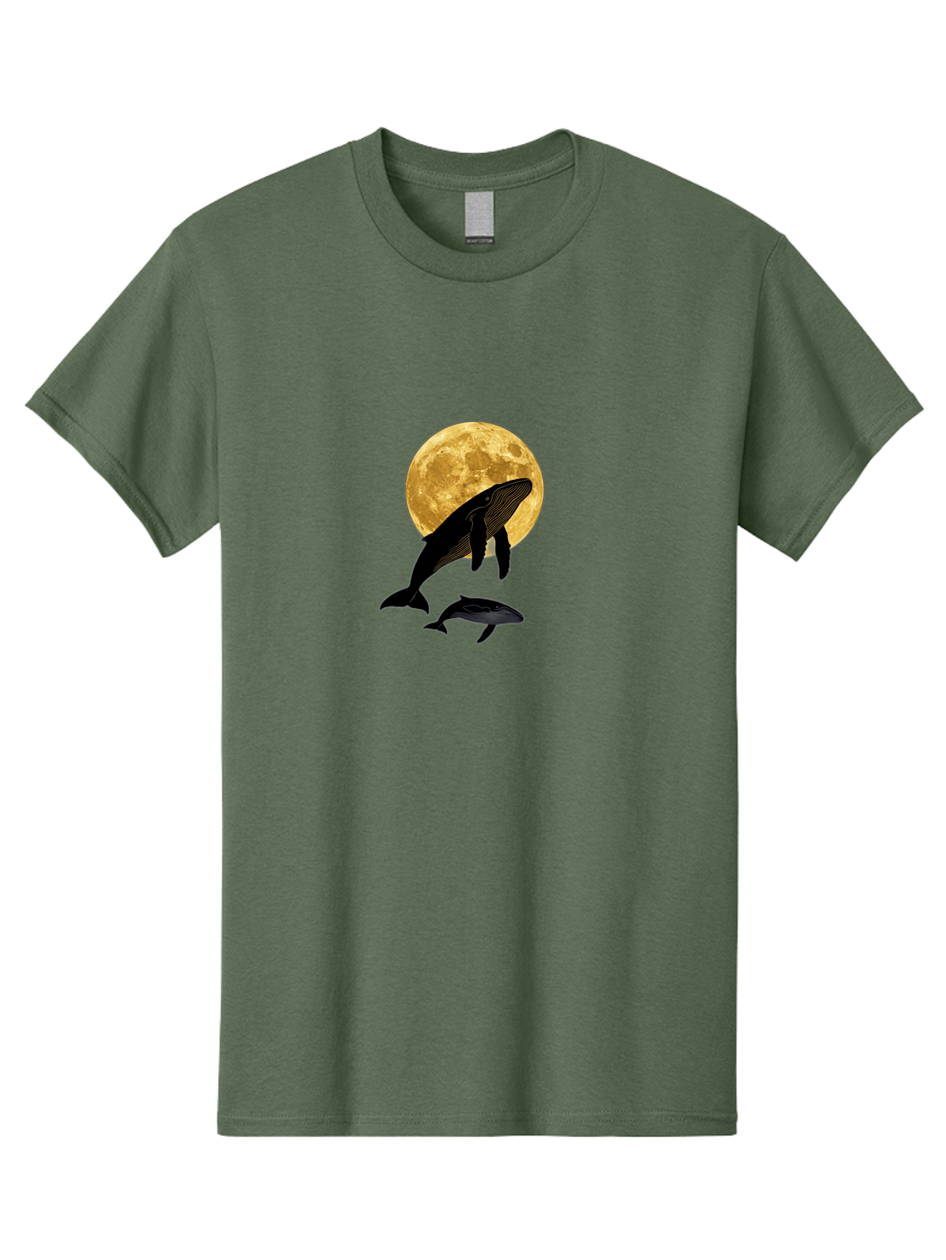 Whales-And-Moon-2 Men'S Graphic Tee, 100% Cotton, Comfortable Casual Summer Wear, Machine Washable, Vintage Camera, Old Camera, Antique Camera, Black Camera, Classic Photography, Photography Equipment, Nostalgic Device, Film Camera, Camera Art Baj304 11
