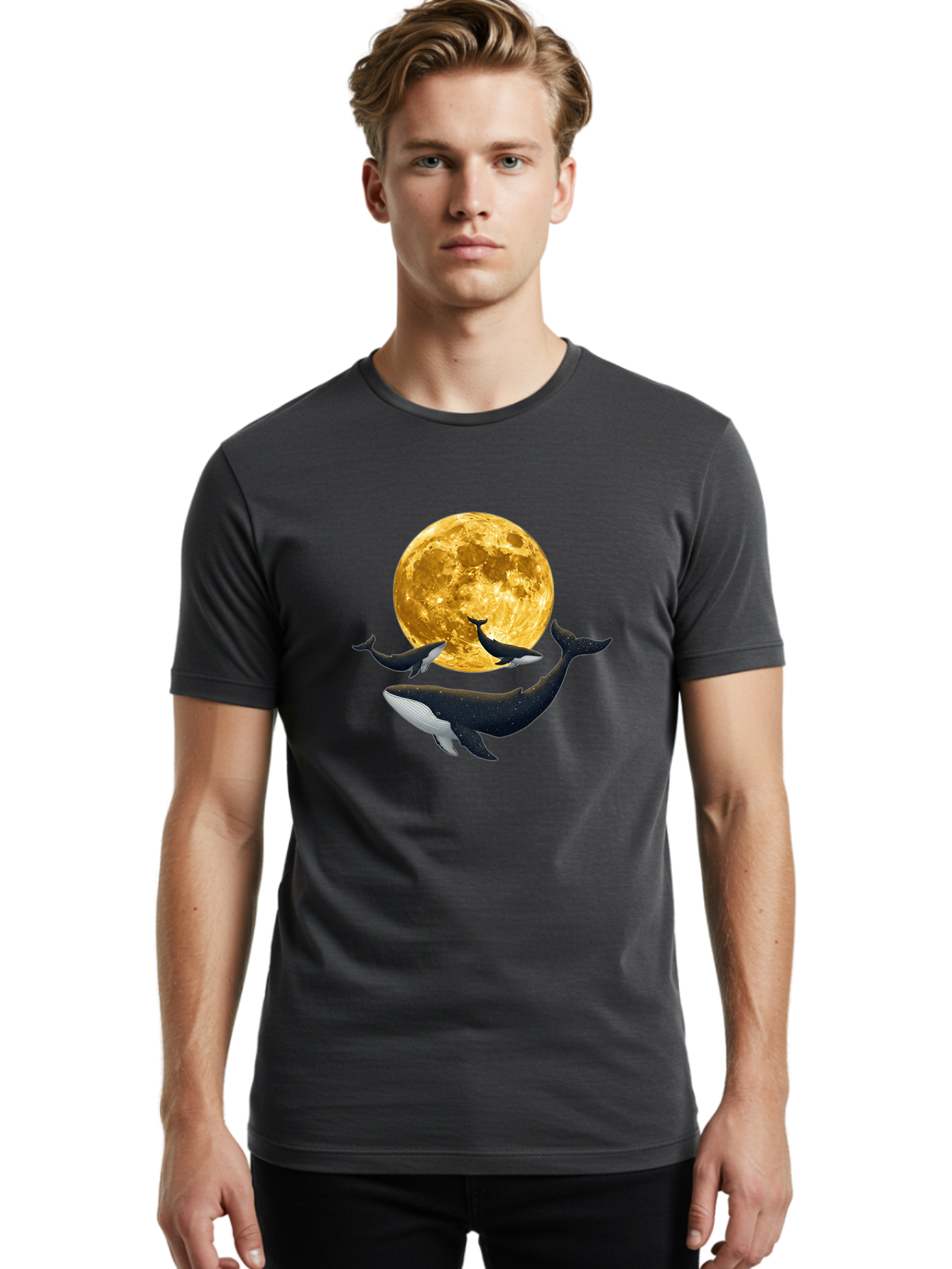 Whales-And-Moon Men'S Graphic Tee, 100% Cotton, Comfortable Casual Summer Wear, Machine Washable, Vintage Camera, Old Camera, Antique Camera, Black Camera, Classic Photography, Photography Equipment, Nostalgic Device, Film Camera, Camera Art Baj305 26