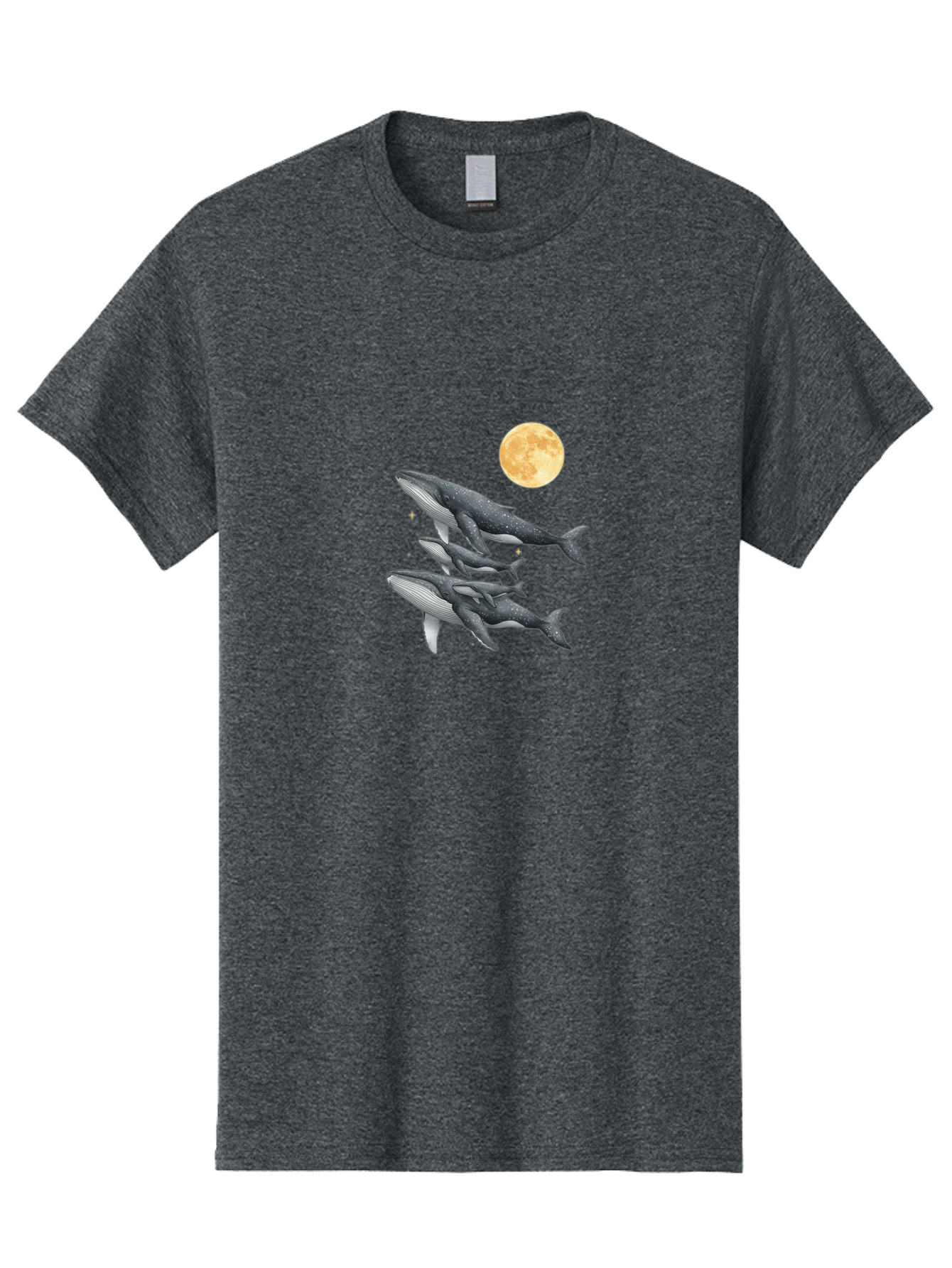 Whales-Under-Full-Moon Men'S Graphic Tee, 100% Cotton, Comfortable Casual Summer Wear, Machine Washable, Vintage Camera, Old Camera, Antique Camera, Black Camera, Classic Photography, Photography Equipment, Nostalgic Device, Film Camera, Baj306 13