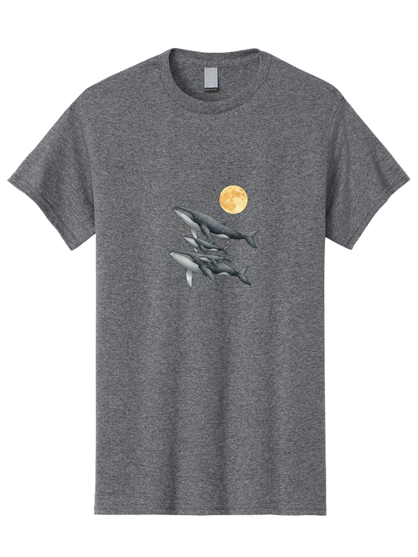 Whales-Under-Full-Moon Men'S Graphic Tee, 100% Cotton, Comfortable Casual Summer Wear, Machine Washable, Vintage Camera, Old Camera, Antique Camera, Black Camera, Classic Photography, Photography Equipment, Nostalgic Device, Film Camera, Baj306