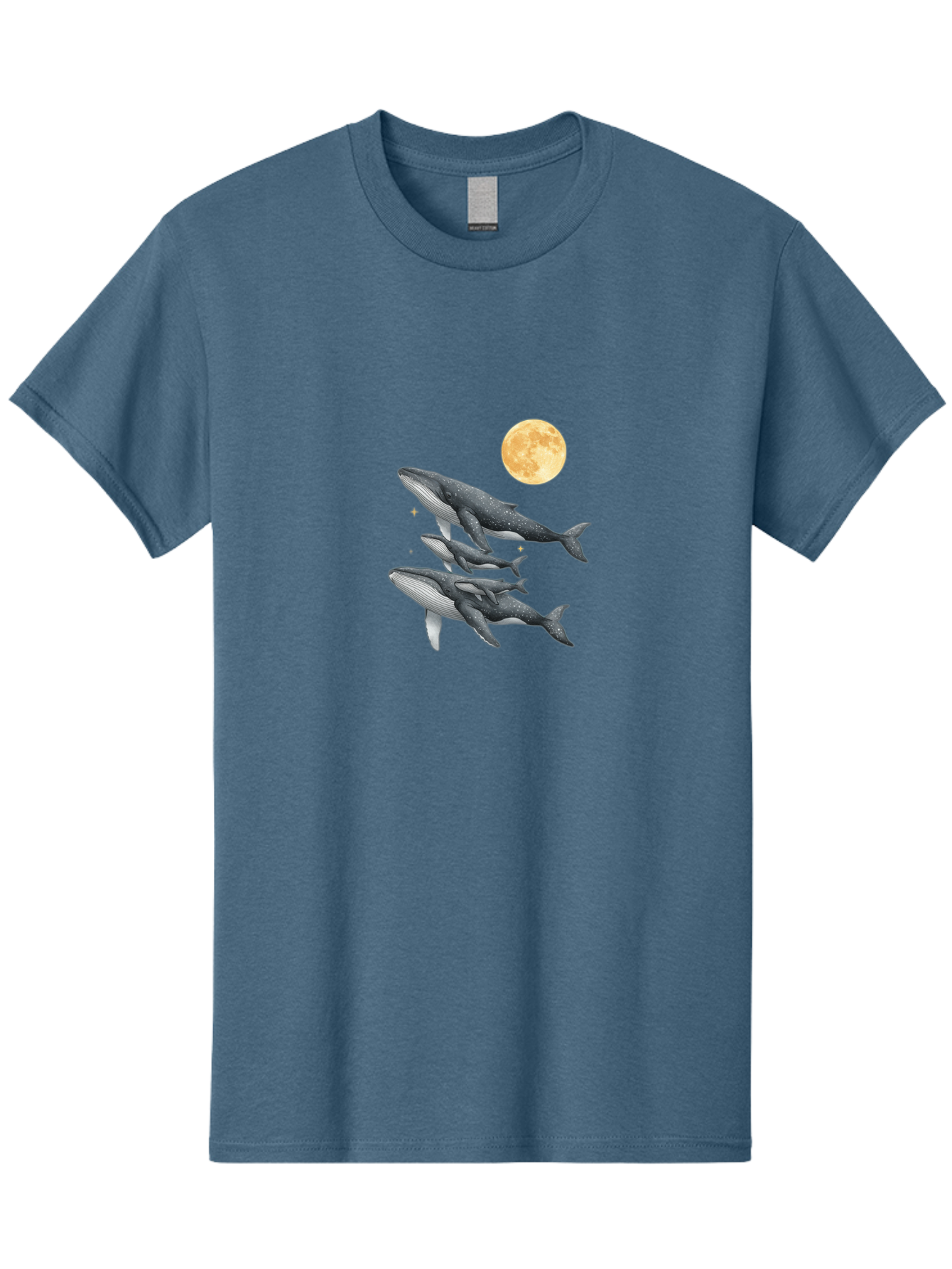 Whales-Under-Full-Moon Men'S Graphic Tee, 100% Cotton, Comfortable Casual Summer Wear, Machine Washable, Vintage Camera, Old Camera, Antique Camera, Black Camera, Classic Photography, Photography Equipment, Nostalgic Device, Film Camera, Baj306 3