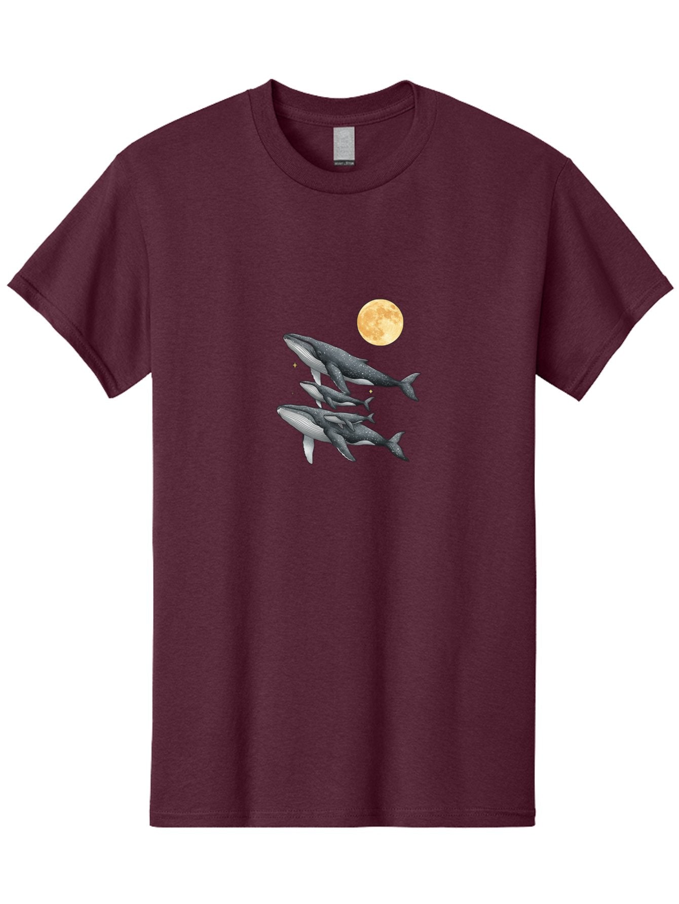 Whales-Under-Full-Moon Men'S Graphic Tee, 100% Cotton, Comfortable Casual Summer Wear, Machine Washable, Vintage Camera, Old Camera, Antique Camera, Black Camera, Classic Photography, Photography Equipment, Nostalgic Device, Film Camera, Baj306 4