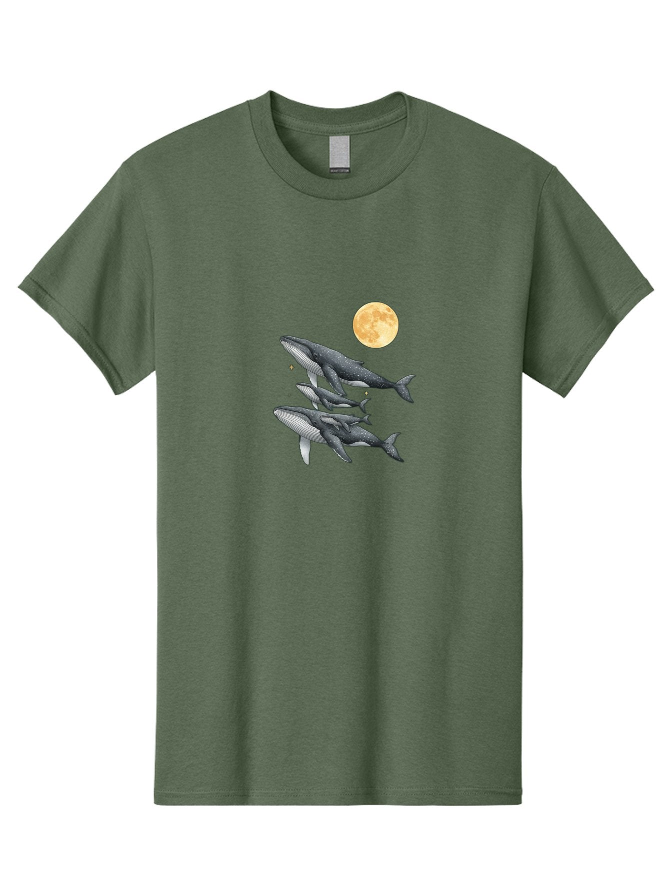 Whales-Under-Full-Moon Men'S Graphic Tee, 100% Cotton, Comfortable Casual Summer Wear, Machine Washable, Vintage Camera, Old Camera, Antique Camera, Black Camera, Classic Photography, Photography Equipment, Nostalgic Device, Film Camera, Baj306 6