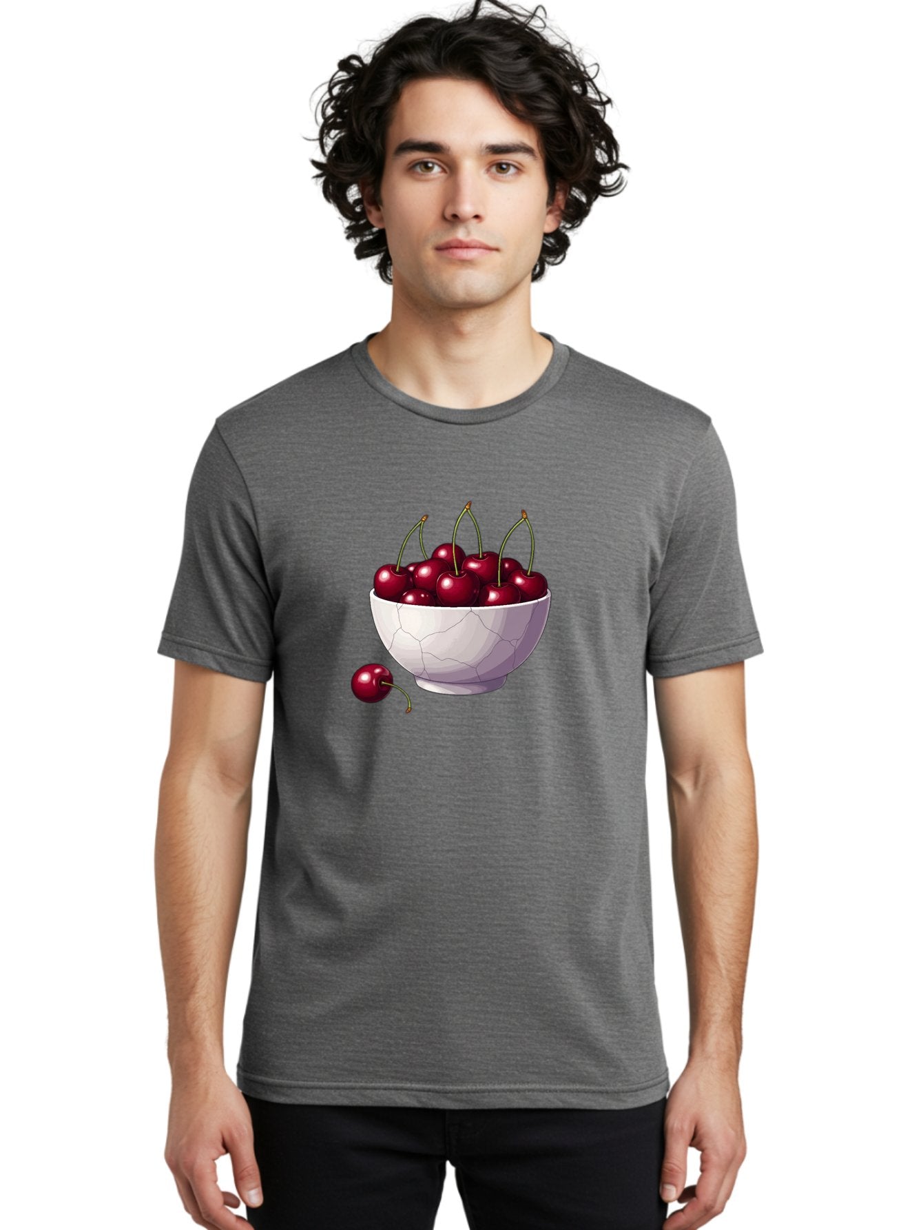 White-Bowl-Of-Cherries Men'S Graphic Tee, 100% Cotton, Comfortable Casual Summer Wear, Machine Washable, Vintage Camera, Old Camera, Antique Camera, Black Camera, Classic Photography, Photography Equipment, Nostalgic Device, Film Camera, Baj308 26