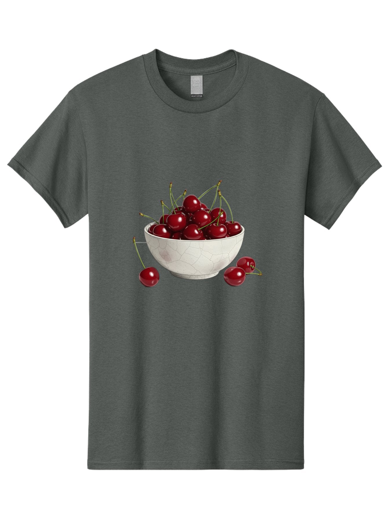 White-Bowl-With-Cherries Men'S Graphic Tee, 100% Cotton, Comfortable Casual Summer Wear, Machine Washable, Vintage Camera, Old Camera, Antique Camera, Black Camera, Classic Photography, Photography Equipment, Nostalgic Device, Film Camera, Baj309 4