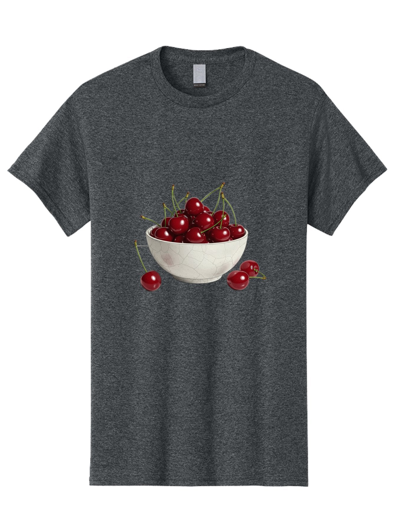 White-Bowl-With-Cherries Men'S Graphic Tee, 100% Cotton, Comfortable Casual Summer Wear, Machine Washable, Vintage Camera, Old Camera, Antique Camera, Black Camera, Classic Photography, Photography Equipment, Nostalgic Device, Film Camera, Baj309