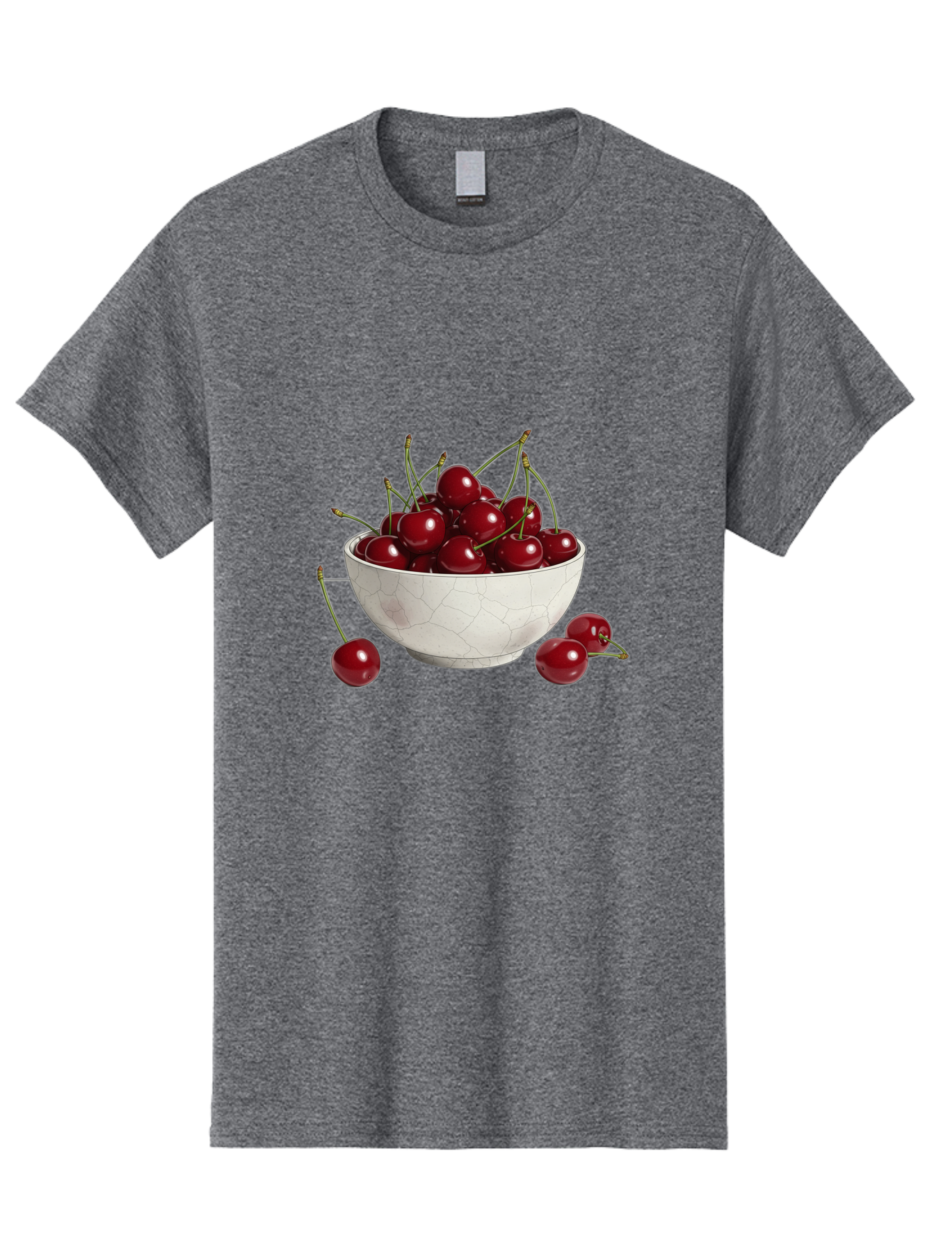 White-Bowl-With-Cherries Men'S Graphic Tee, 100% Cotton, Comfortable Casual Summer Wear, Machine Washable, Vintage Camera, Old Camera, Antique Camera, Black Camera, Classic Photography, Photography Equipment, Nostalgic Device, Film Camera, Baj309 3