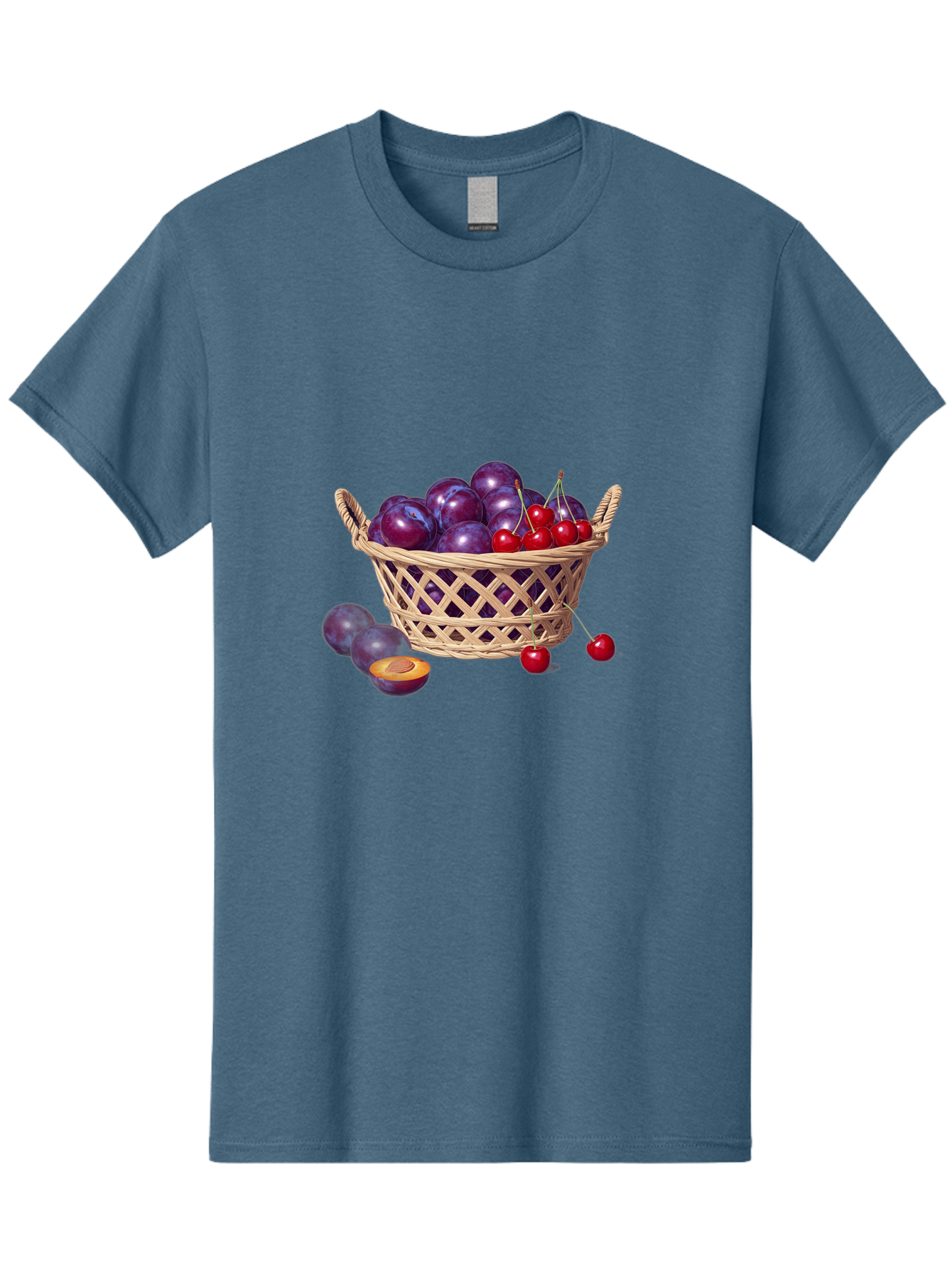 Wicker-Basket-Of-Plums-And-Cherries Men'S Graphic Tee, 100% Cotton, Comfortable Casual Summer Wear, Machine Washable, Vintage Camera, Old Camera, Antique Camera, Black Camera, Classic Photography, Photography Equipment, Nostalgic Device, Baj311 14