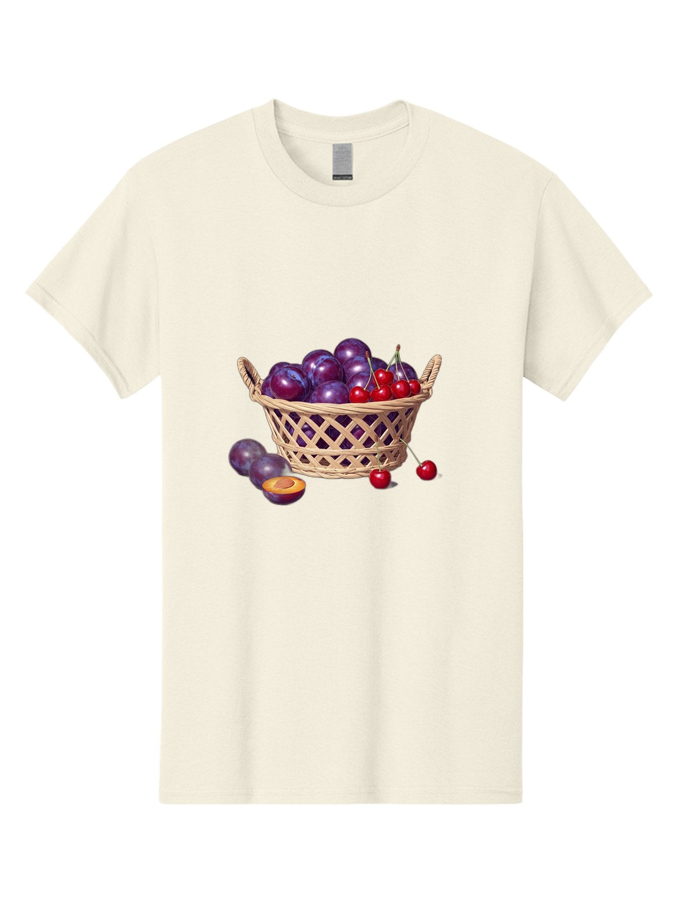 Wicker-Basket-Of-Plums-And-Cherries Men'S Graphic Tee, 100% Cotton, Comfortable Casual Summer Wear, Machine Washable, Vintage Camera, Old Camera, Antique Camera, Black Camera, Classic Photography, Photography Equipment, Nostalgic Device, Baj311 12