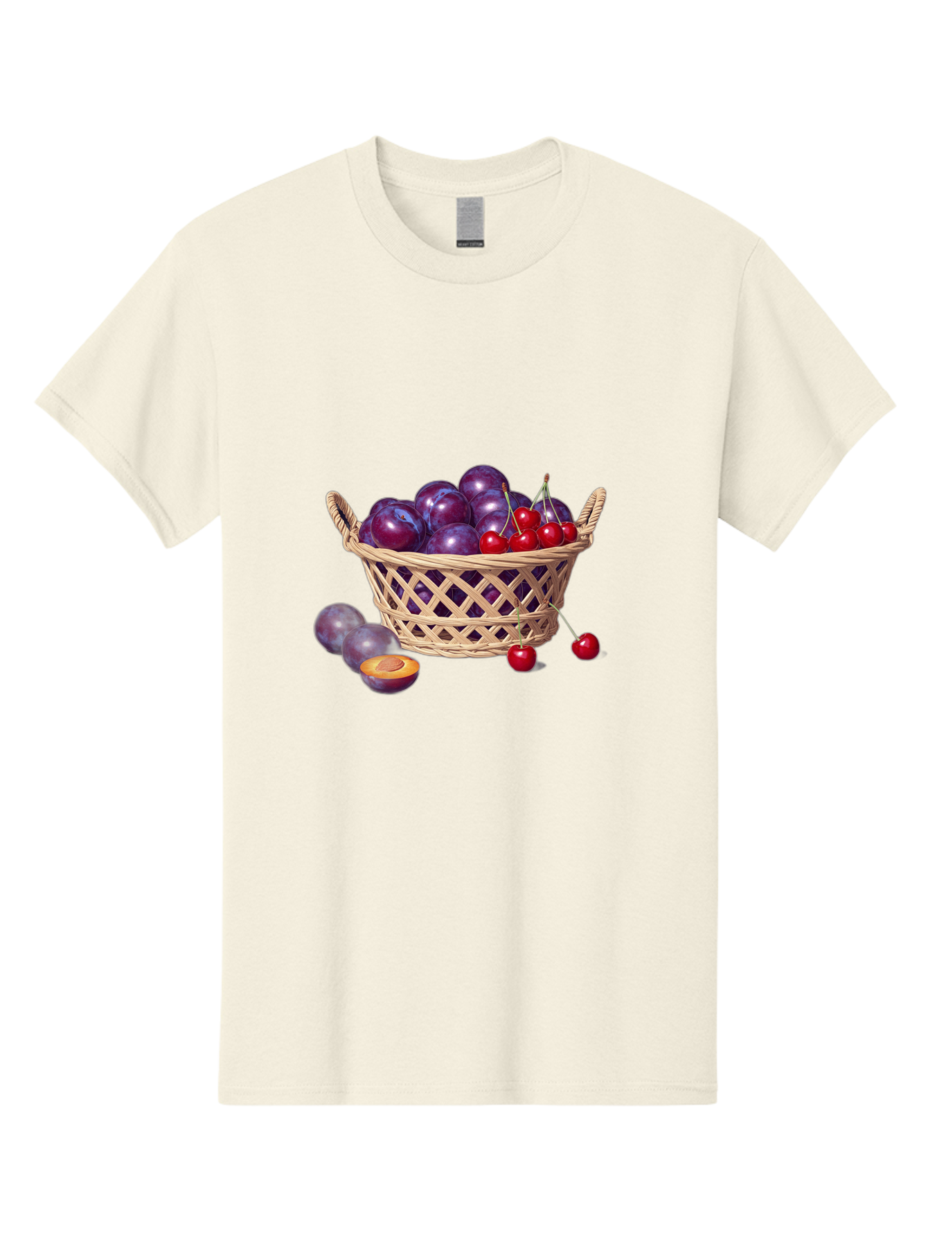Wicker-Basket-Of-Plums-And-Cherries Men'S Graphic Tee, 100% Cotton, Comfortable Casual Summer Wear, Machine Washable, Vintage Camera, Old Camera, Antique Camera, Black Camera, Classic Photography, Photography Equipment, Nostalgic Device, Baj311 3