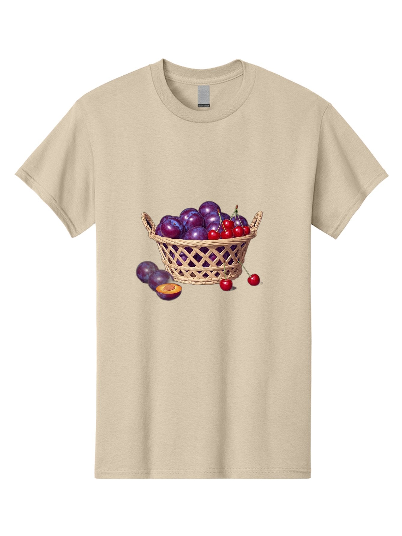 Wicker-Basket-Of-Plums-And-Cherries Men'S Graphic Tee, 100% Cotton, Comfortable Casual Summer Wear, Machine Washable, Vintage Camera, Old Camera, Antique Camera, Black Camera, Classic Photography, Photography Equipment, Nostalgic Device, Baj311 6
