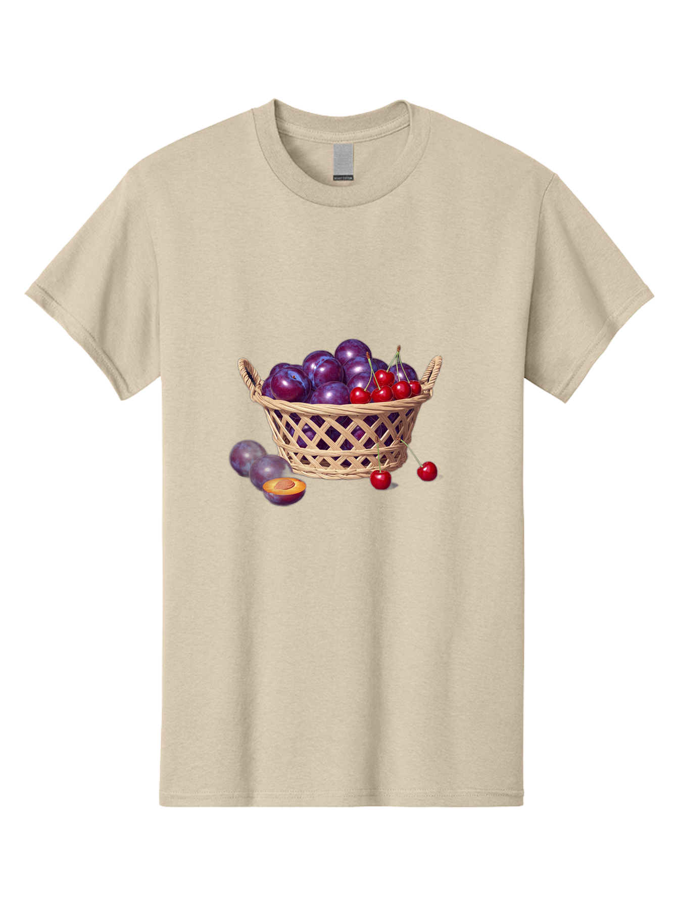 Wicker-Basket-Of-Plums-And-Cherries Men'S Graphic Tee, 100% Cotton, Comfortable Casual Summer Wear, Machine Washable, Vintage Camera, Old Camera, Antique Camera, Black Camera, Classic Photography, Photography Equipment, Nostalgic Device, Baj311 7