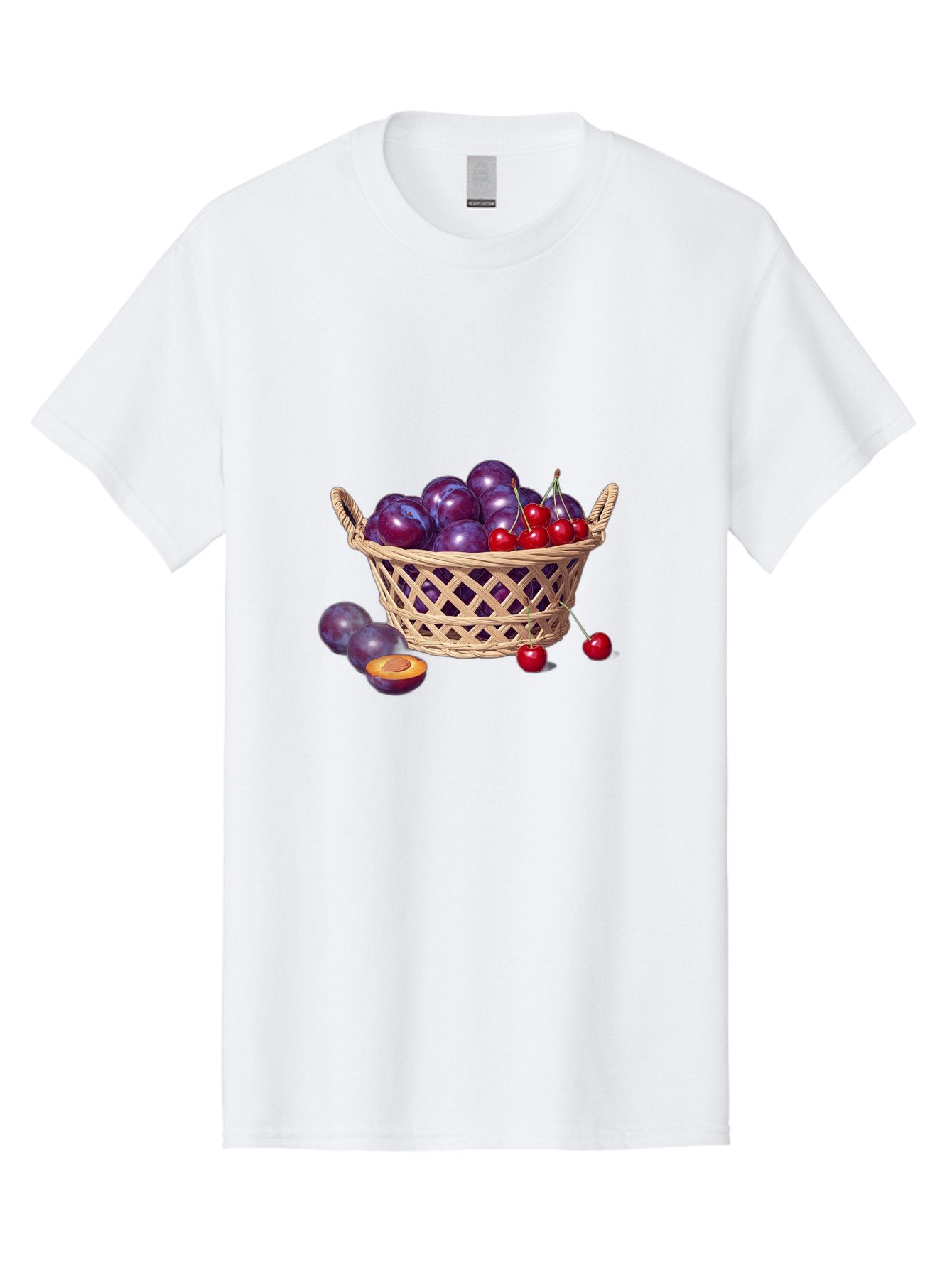Wicker-Basket-Of-Plums-And-Cherries Men'S Graphic Tee, 100% Cotton, Comfortable Casual Summer Wear, Machine Washable, Vintage Camera, Old Camera, Antique Camera, Black Camera, Classic Photography, Photography Equipment, Nostalgic Device, Baj311 14