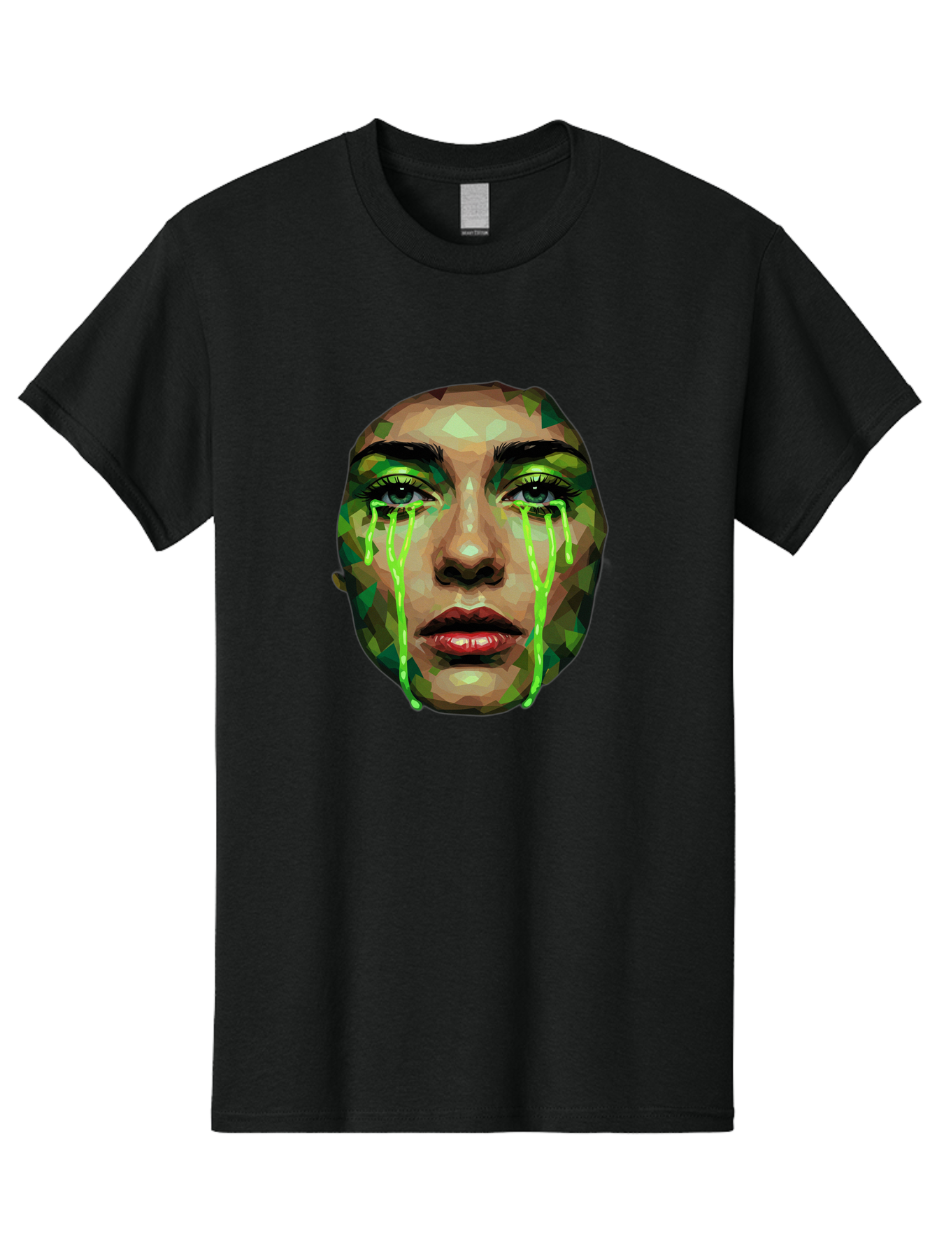 Woman-Crying-Green-Tears Men'S Graphic Tee, 100% Cotton, Comfortable Casual Summer Wear, Machine Washable, Vintage Camera, Old Camera, Antique Camera, Black Camera, Classic Photography, Photography Equipment, Nostalgic Device, Film Camera, Baj315 10