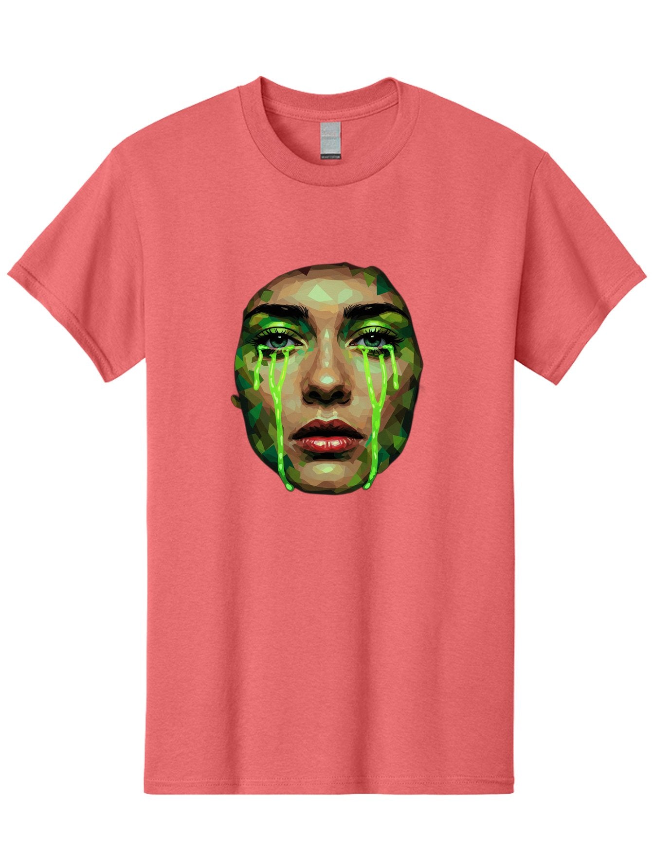 Woman-Crying-Green-Tears Men'S Graphic Tee, 100% Cotton, Comfortable Casual Summer Wear, Machine Washable, Vintage Camera, Old Camera, Antique Camera, Black Camera, Classic Photography, Photography Equipment, Nostalgic Device, Film Camera, Baj315 6