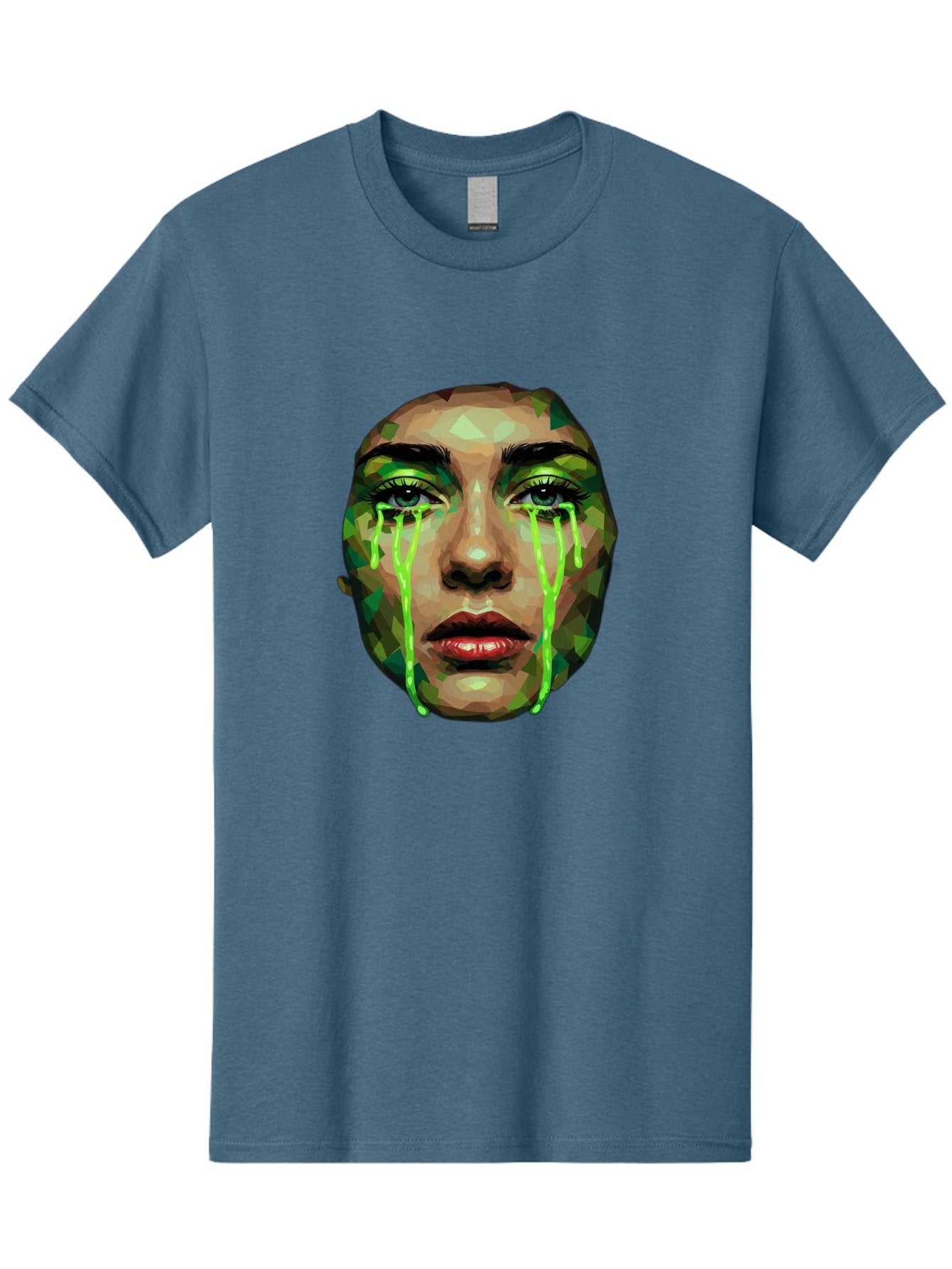 Woman-Crying-Green-Tears Men'S Graphic Tee, 100% Cotton, Comfortable Casual Summer Wear, Machine Washable, Vintage Camera, Old Camera, Antique Camera, Black Camera, Classic Photography, Photography Equipment, Nostalgic Device, Film Camera, Baj315