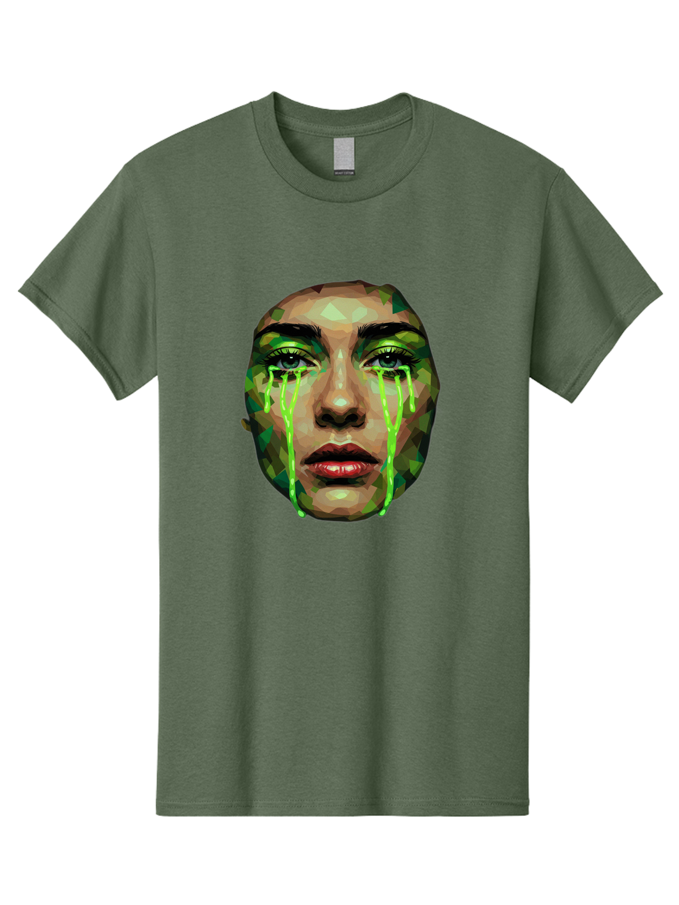 Woman-Crying-Green-Tears Men'S Graphic Tee, 100% Cotton, Comfortable Casual Summer Wear, Machine Washable, Vintage Camera, Old Camera, Antique Camera, Black Camera, Classic Photography, Photography Equipment, Nostalgic Device, Film Camera, Baj315 15