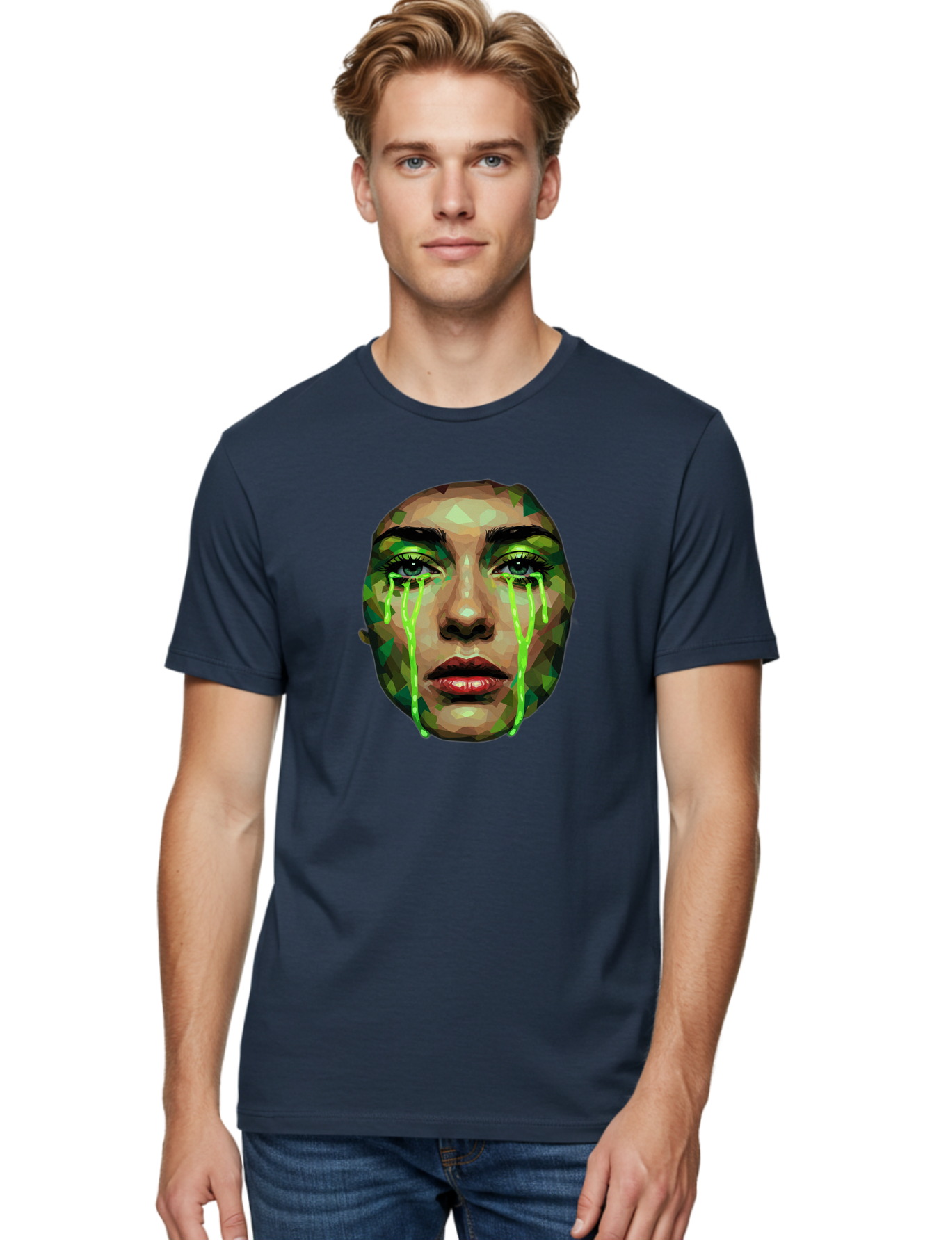 Woman-Crying-Green-Tears Men'S Graphic Tee, 100% Cotton, Comfortable Casual Summer Wear, Machine Washable, Vintage Camera, Old Camera, Antique Camera, Black Camera, Classic Photography, Photography Equipment, Nostalgic Device, Film Camera, Baj315 23