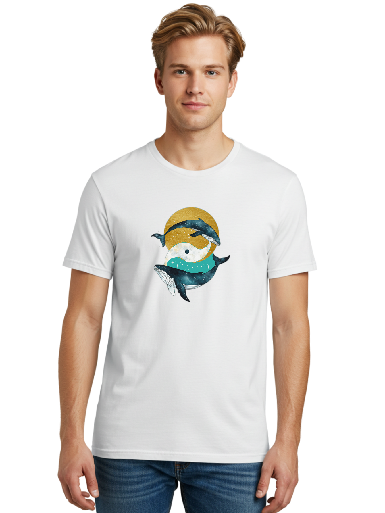 Yin-Yang-Dolphins Men'S Graphic Tee, 100% Cotton, Comfortable Casual Summer Wear, Machine Washable, Vintage Camera, Old Camera, Antique Camera, Black Camera, Classic Photography, Photography Equipment, Nostalgic Device, Film Camera, Camera Art Baj317 17