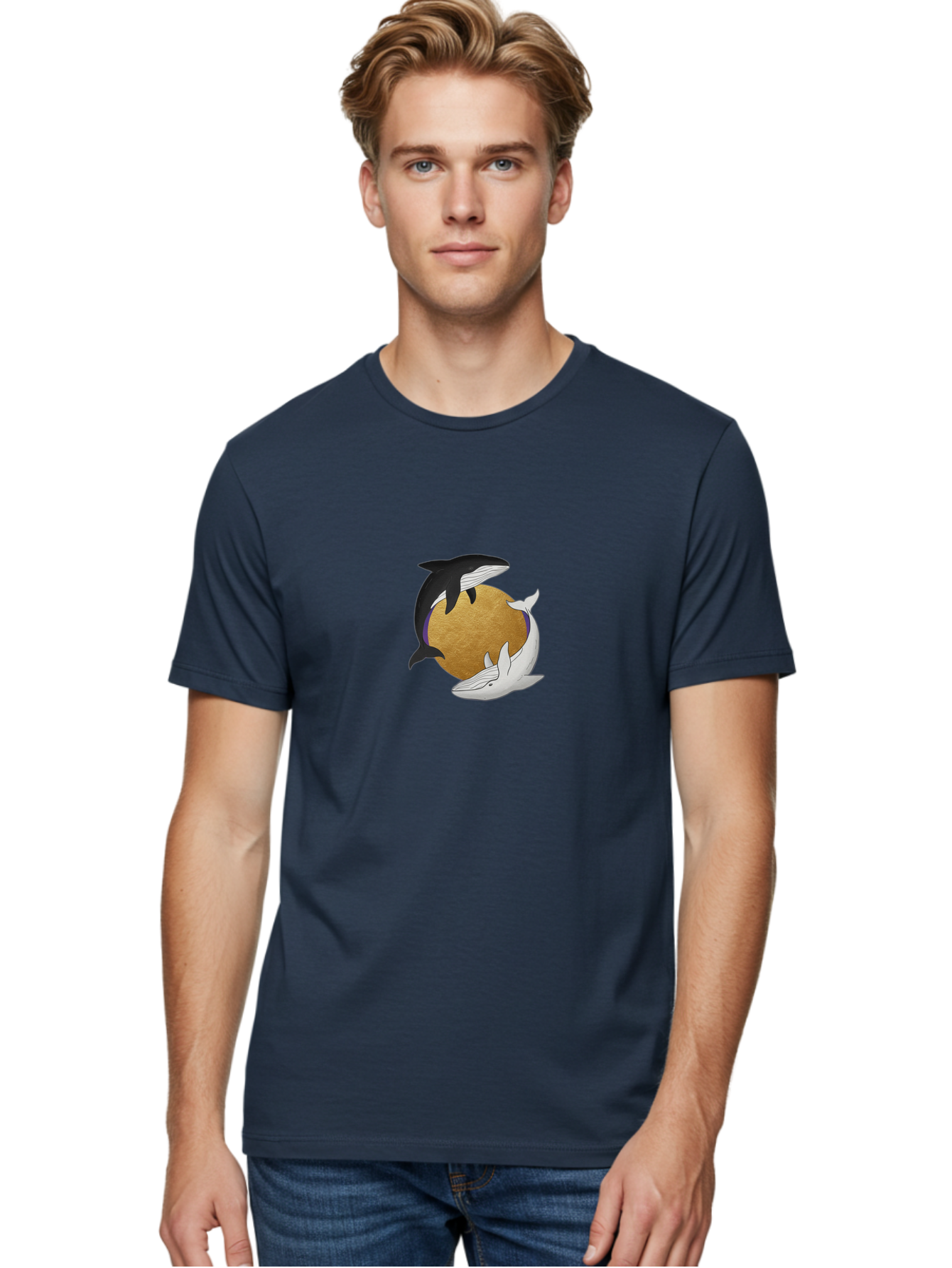 Yin-Yang-Whales Men'S Graphic Tee, 100% Cotton, Comfortable Casual Summer Wear, Machine Washable, Vintage Camera, Old Camera, Antique Camera, Black Camera, Classic Photography, Photography Equipment, Nostalgic Device, Film Camera, Camera Art Baj318 22