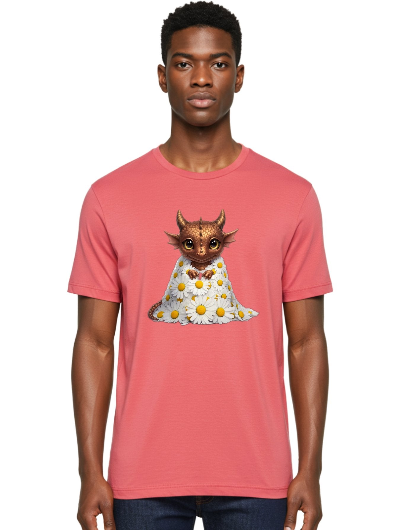 Baby-Dragon-In-Daisies Men'S Graphic Tee, 100% Cotton, Comfortable Casual Summer Wear, Machine Washable, Vintage Camera, Old Camera, Antique Camera, Black Camera, Classic Photography, Photography Equipment, Nostalgic Device, Film Camera, Baj324 24