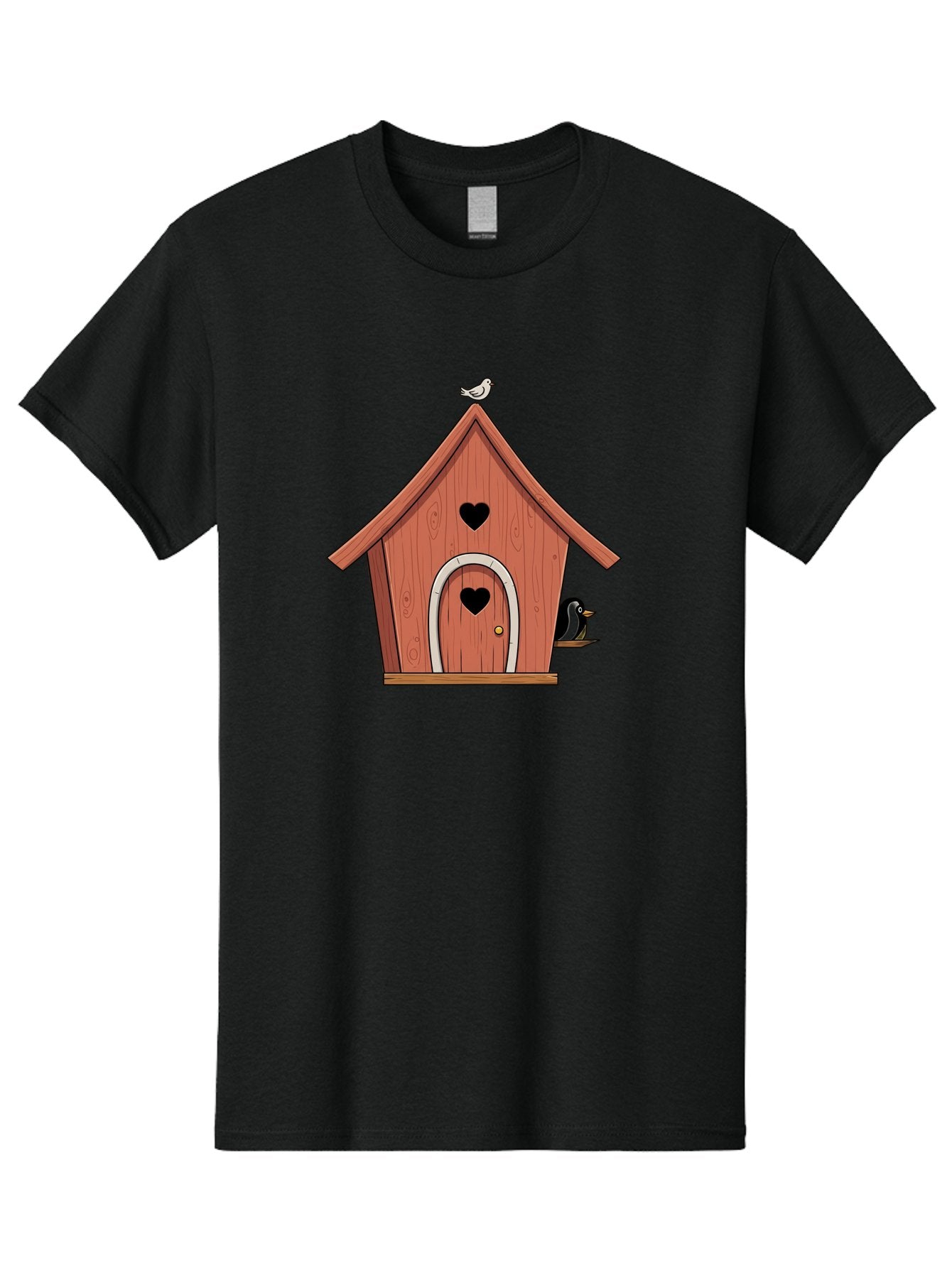 Birdhouse-With-Heart-Shaped-Windows Men'S Graphic Tee, 100% Cotton, Comfortable Casual Summer Wear, Machine Washable, Vintage Camera, Old Camera, Antique Camera, Black Camera, Classic Photography, Photography Equipment, Nostalgic Device, Baj328 6