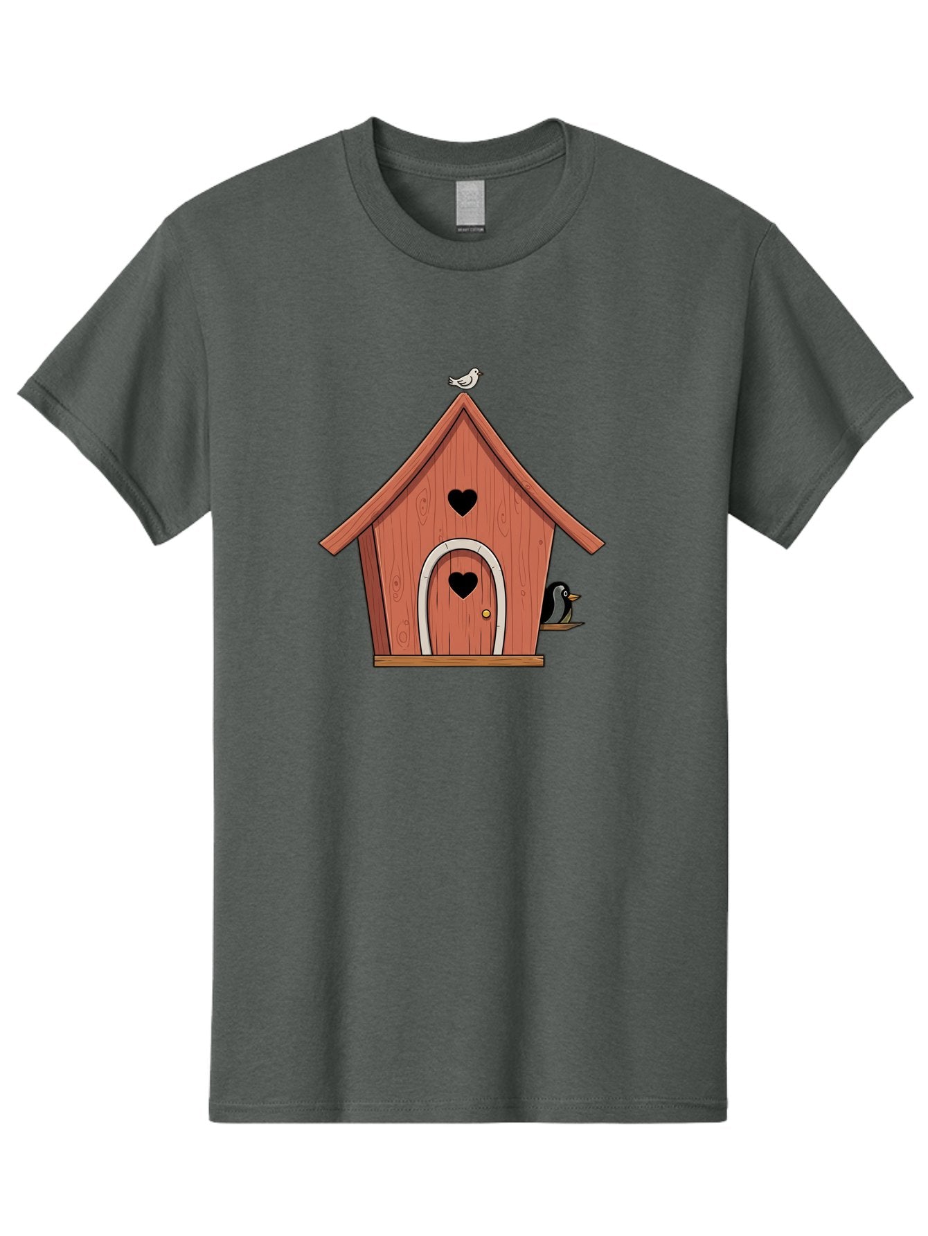 Birdhouse-With-Heart-Shaped-Windows Men'S Graphic Tee, 100% Cotton, Comfortable Casual Summer Wear, Machine Washable, Vintage Camera, Old Camera, Antique Camera, Black Camera, Classic Photography, Photography Equipment, Nostalgic Device, Baj328 11