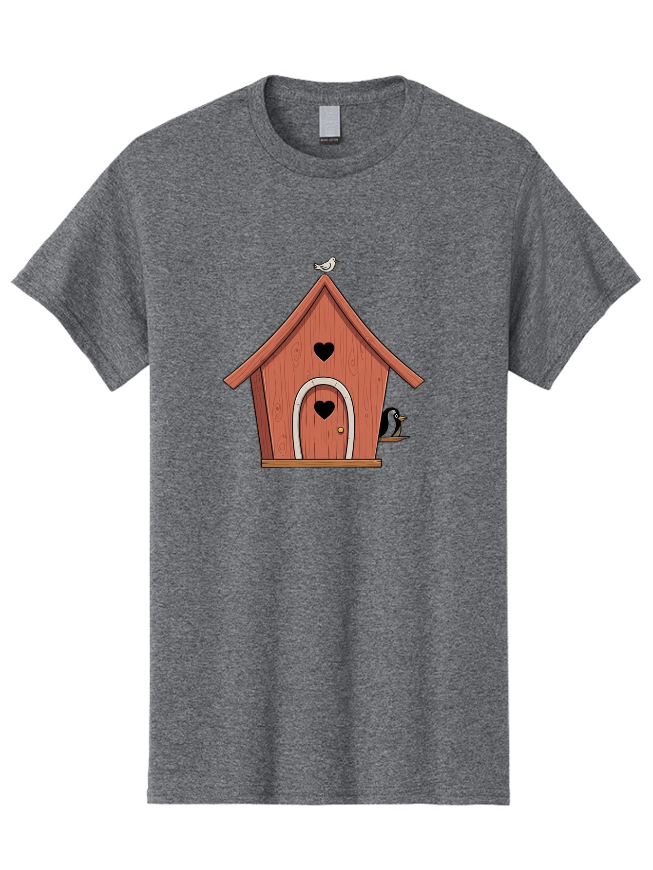 Birdhouse-With-Heart-Shaped-Windows Men'S Graphic Tee, 100% Cotton, Comfortable Casual Summer Wear, Machine Washable, Vintage Camera, Old Camera, Antique Camera, Black Camera, Classic Photography, Photography Equipment, Nostalgic Device, Baj328 3
