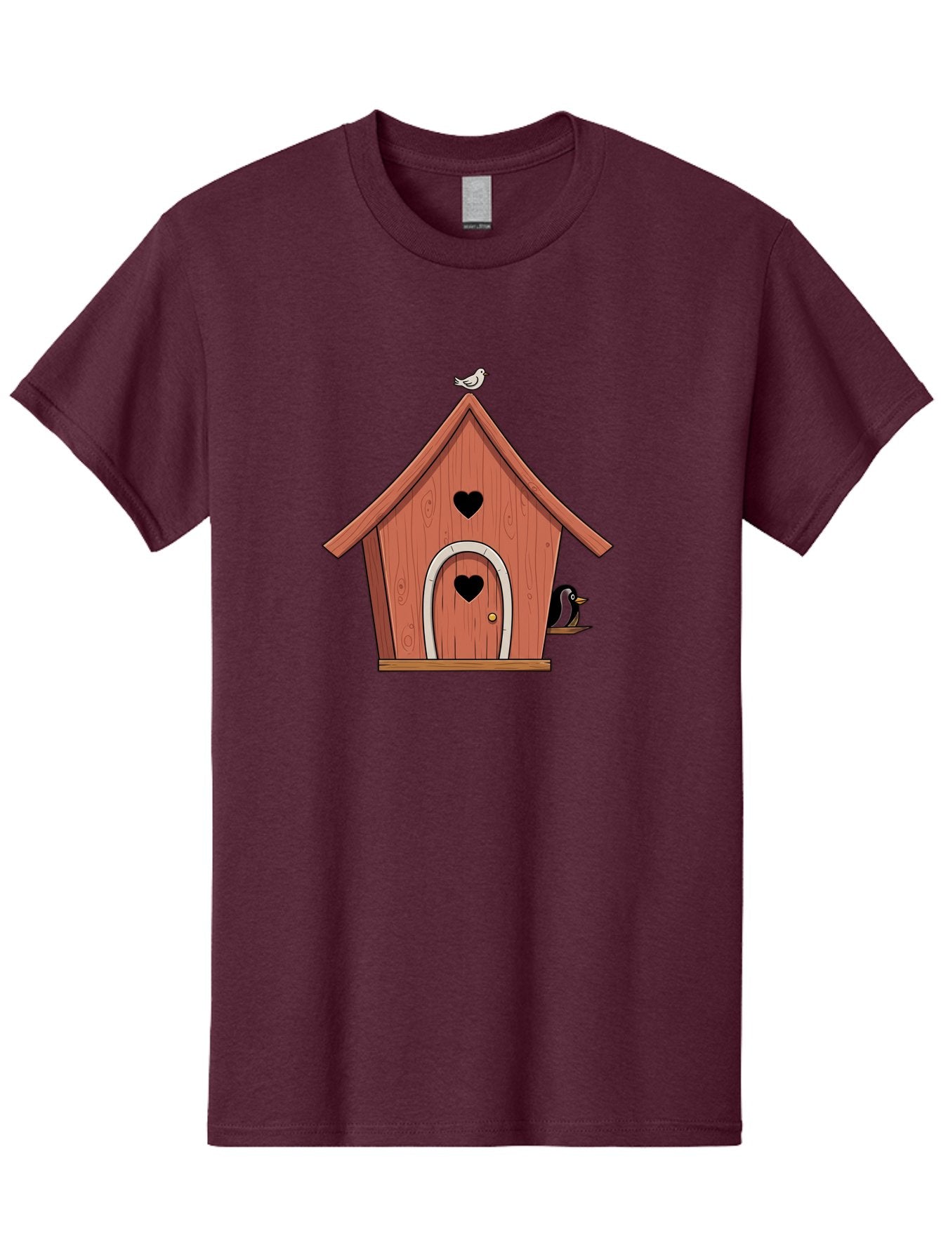 Birdhouse-With-Heart-Shaped-Windows Men'S Graphic Tee, 100% Cotton, Comfortable Casual Summer Wear, Machine Washable, Vintage Camera, Old Camera, Antique Camera, Black Camera, Classic Photography, Photography Equipment, Nostalgic Device, Baj328