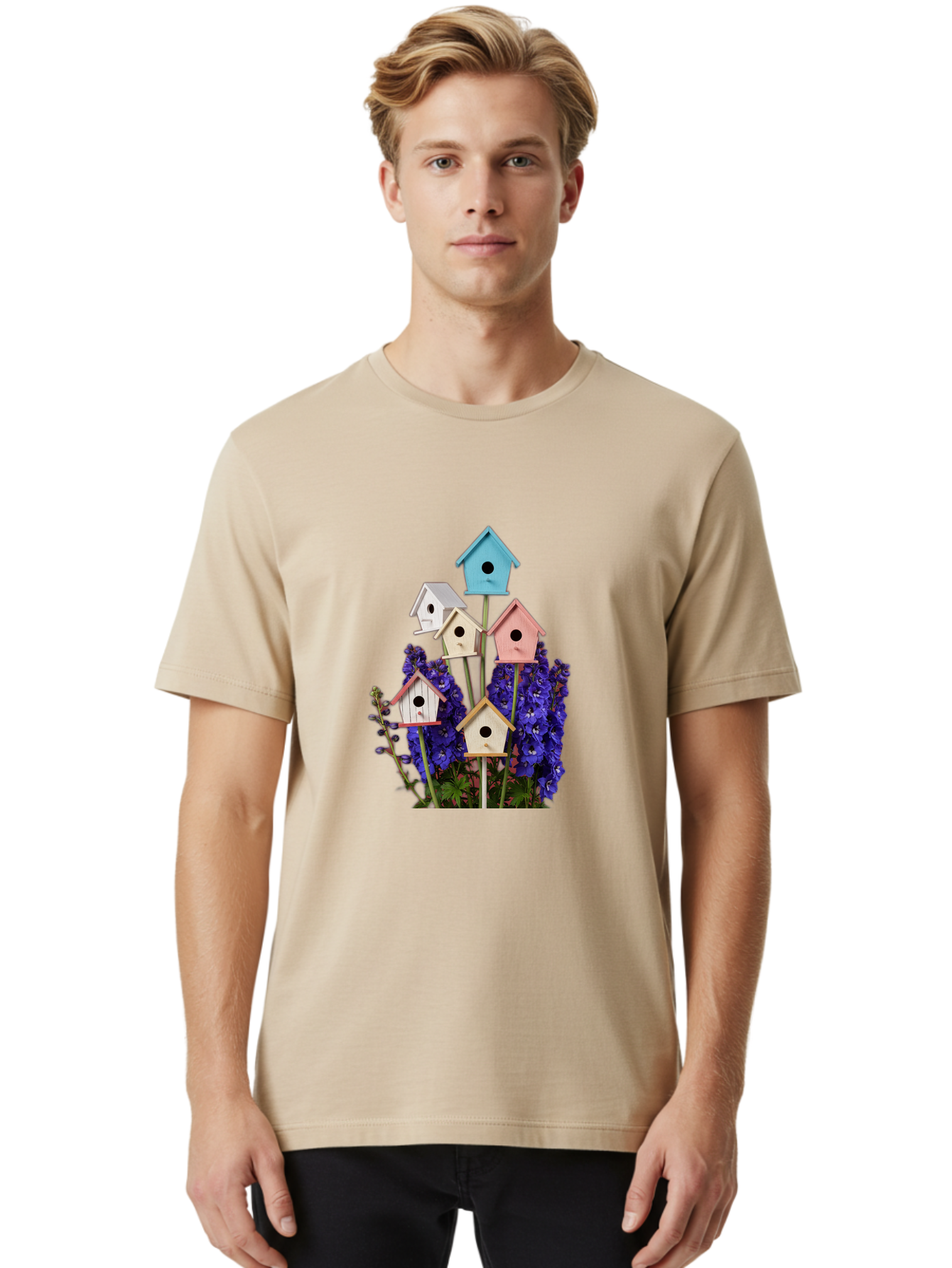 Birdhouses-1 Men'S Graphic Tee, 100% Cotton, Comfortable Casual Summer Wear, Machine Washable, Vintage Camera, Old Camera, Antique Camera, Black Camera, Classic Photography, Photography Equipment, Nostalgic Device, Film Camera, Camera Art Baj329 20