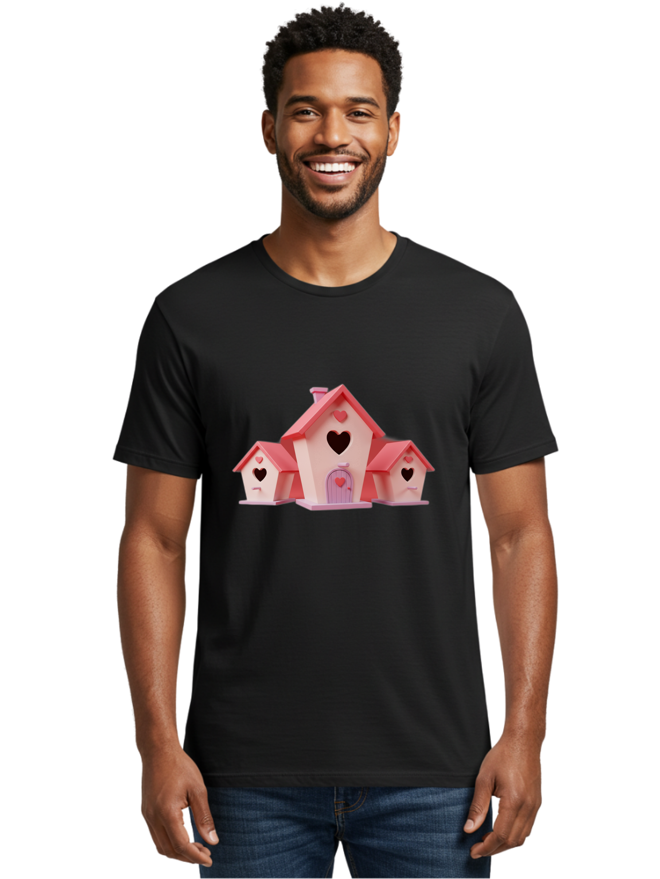 Birdhouses-With-Hearts Men'S Graphic Tee, 100% Cotton, Comfortable Casual Summer Wear, Machine Washable, Vintage Camera, Old Camera, Antique Camera, Black Camera, Classic Photography, Photography Equipment, Nostalgic Device, Film Camera, Baj331 28
