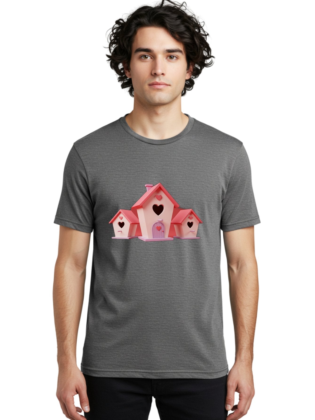 Birdhouses-With-Hearts Men'S Graphic Tee, 100% Cotton, Comfortable Casual Summer Wear, Machine Washable, Vintage Camera, Old Camera, Antique Camera, Black Camera, Classic Photography, Photography Equipment, Nostalgic Device, Film Camera, Baj331 28